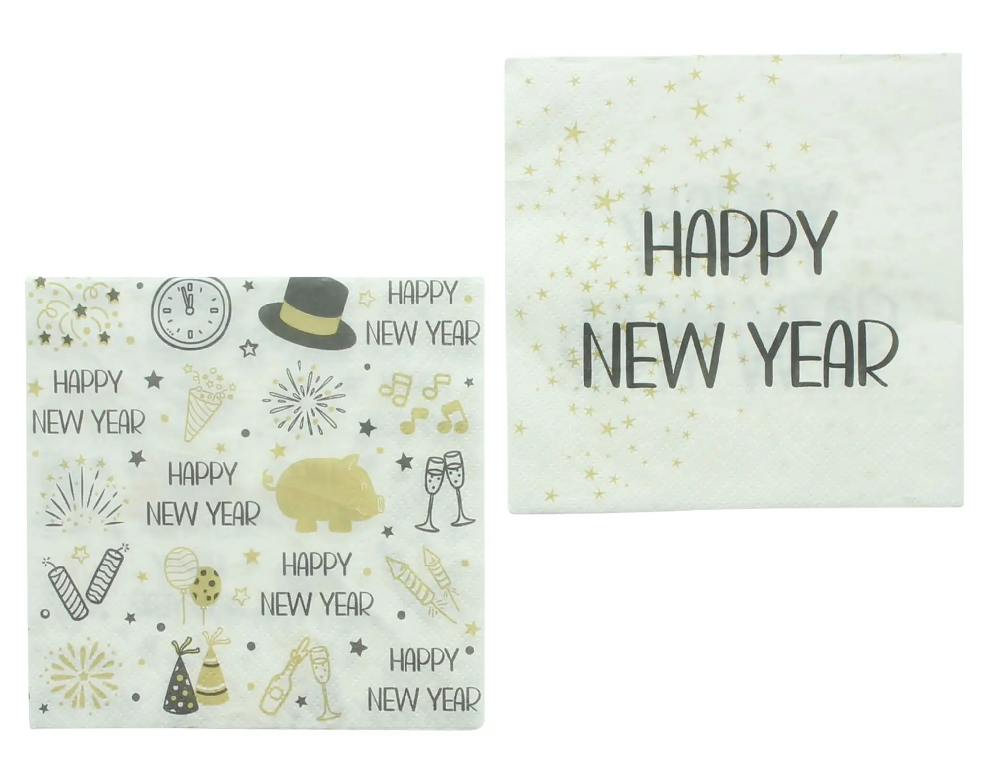 Acheter Lot de 40 serviettes "Nouvel An"   dans la boutique en ligne de Frank Flechtwaren