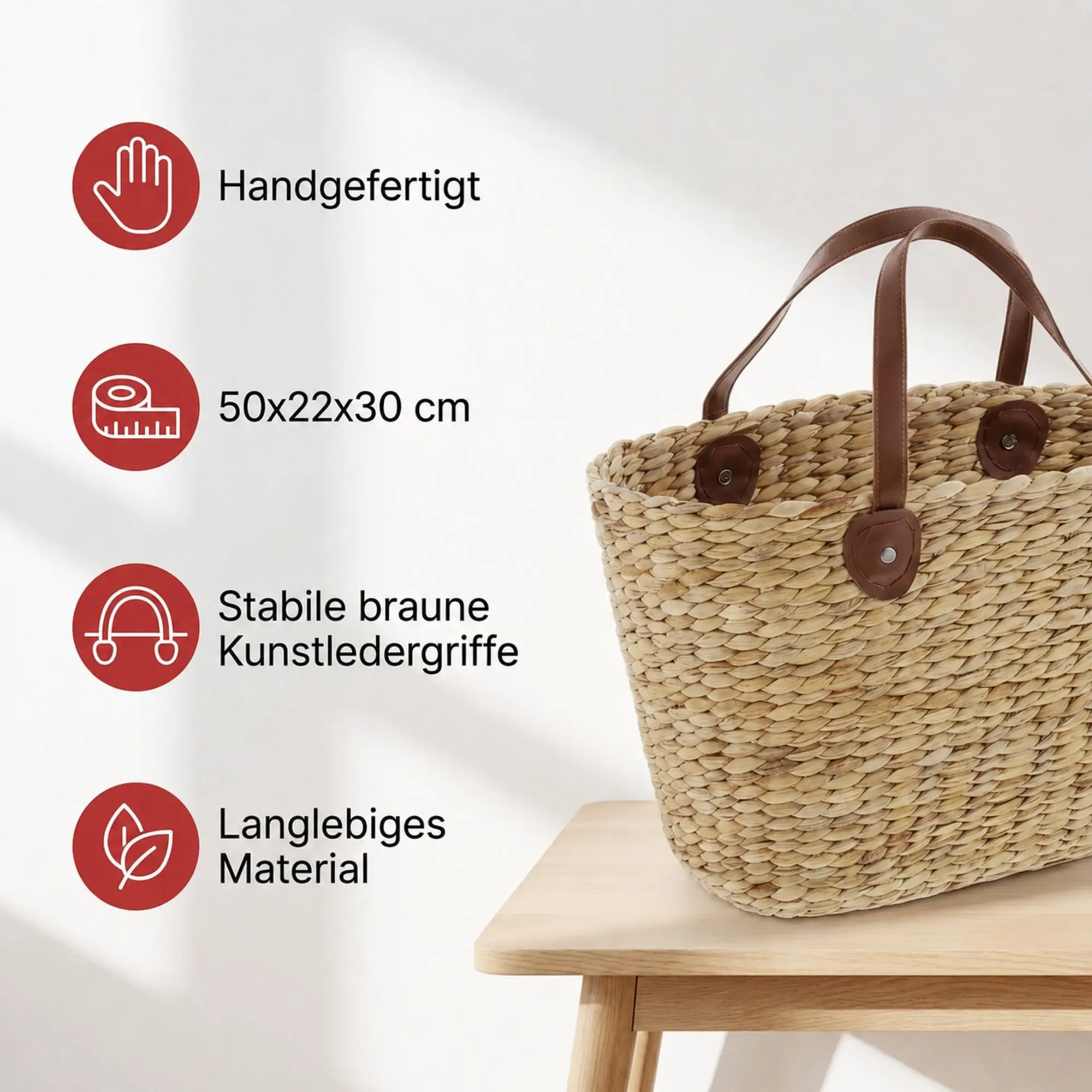 Acheter Sac shopping "nature"  dans la boutique en ligne de Frank Flechtwaren pour Cuisine