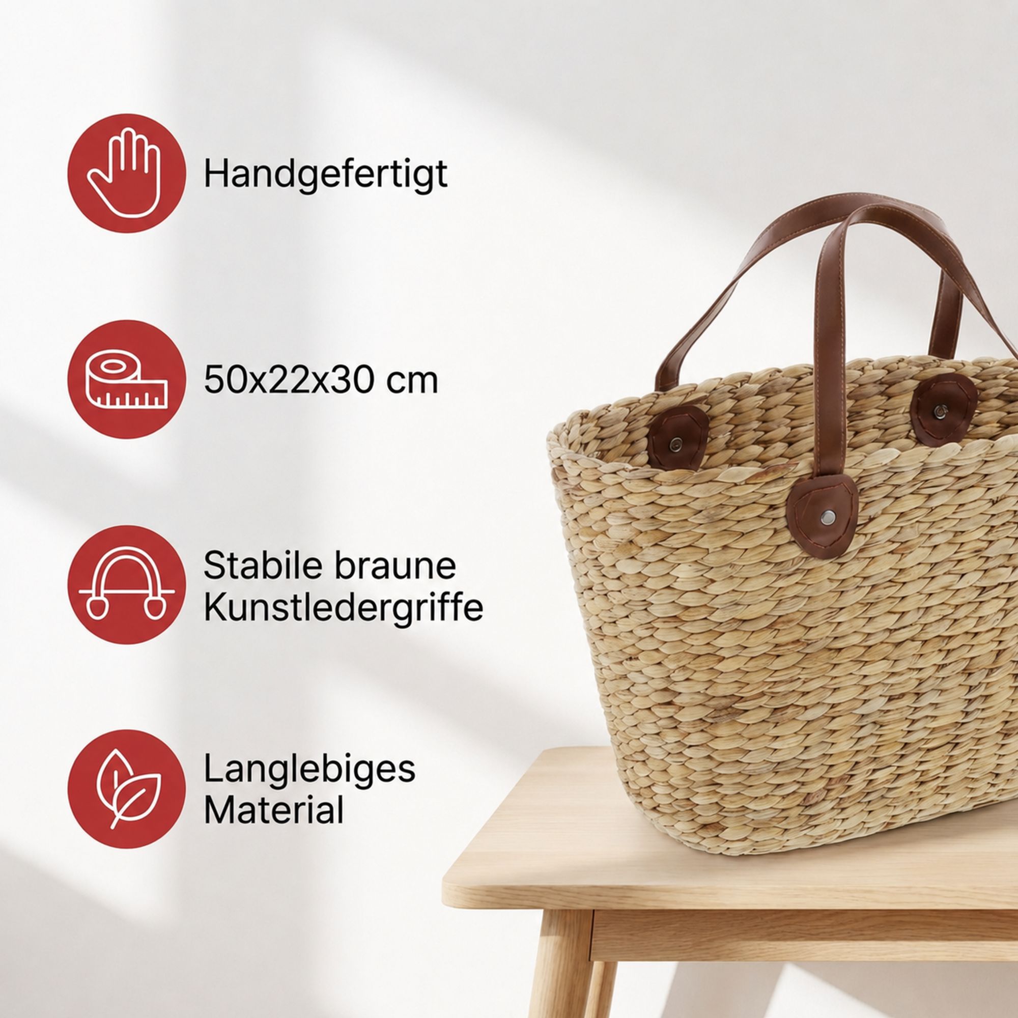 Acheter Sac shopping "nature"  dans la boutique en ligne de Frank Flechtwaren pour Cuisine