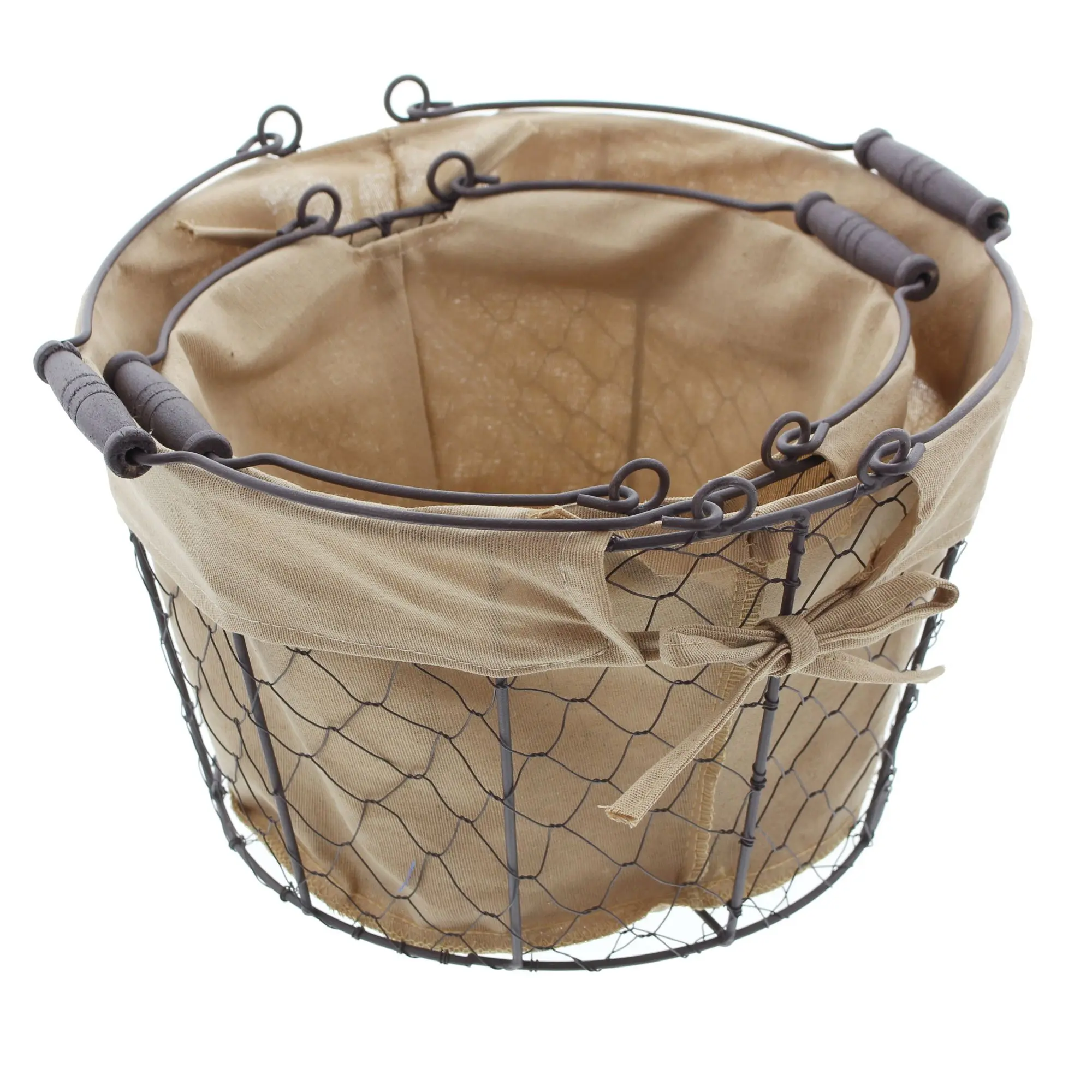Acheter Lot de 2 paniers à courses "grillage"  dans la boutique en ligne de Frank Flechtwaren pour Pâques