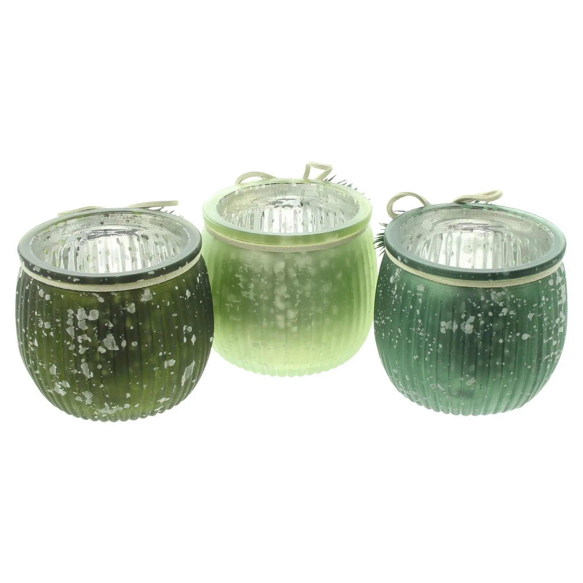 Acheter Porte-bougies « Green Shades », lot de 3 dans la boutique en ligne de Frank Flechtwaren pour Noël