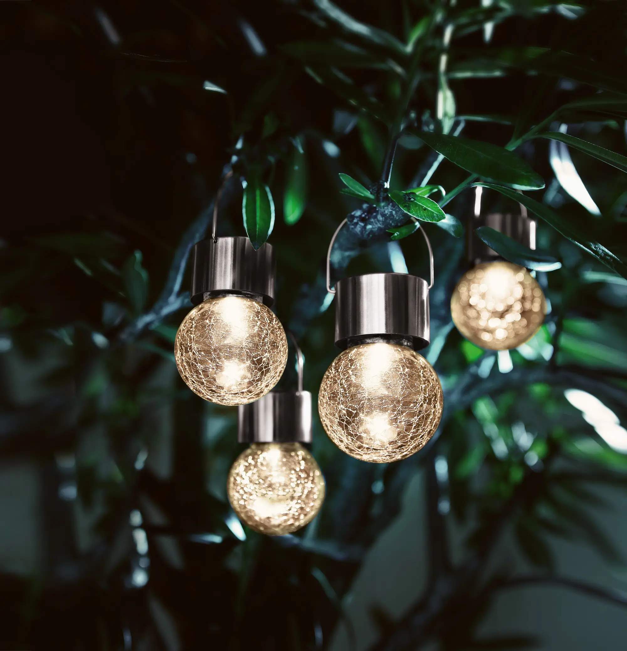 Acheter Lot de 4 lampes solaires LED "cristal"  dans la boutique en ligne de Frank Flechtwaren
