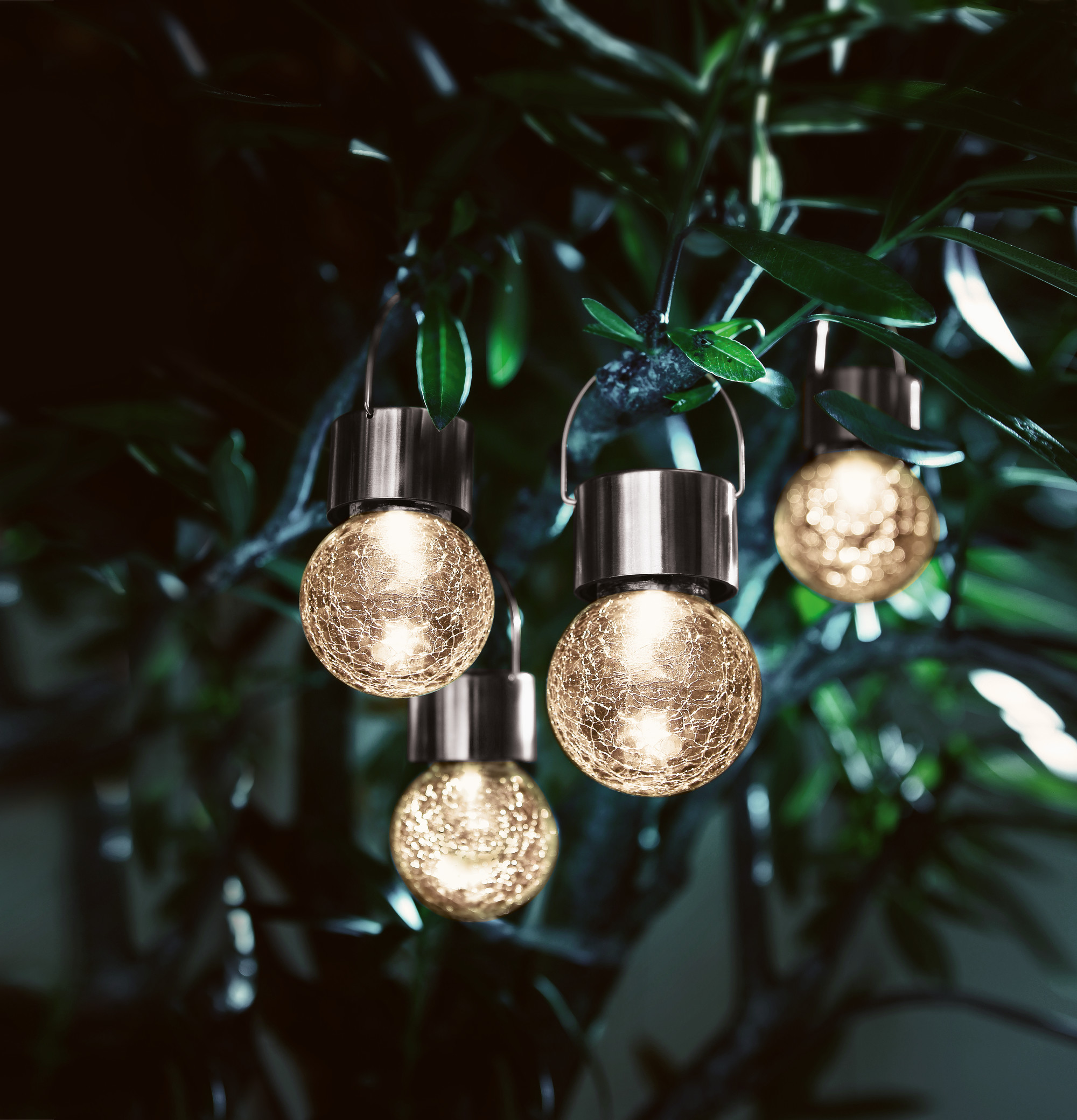 Acheter Lot de 4 lampes solaires LED "cristal"  dans la boutique en ligne de Frank Flechtwaren