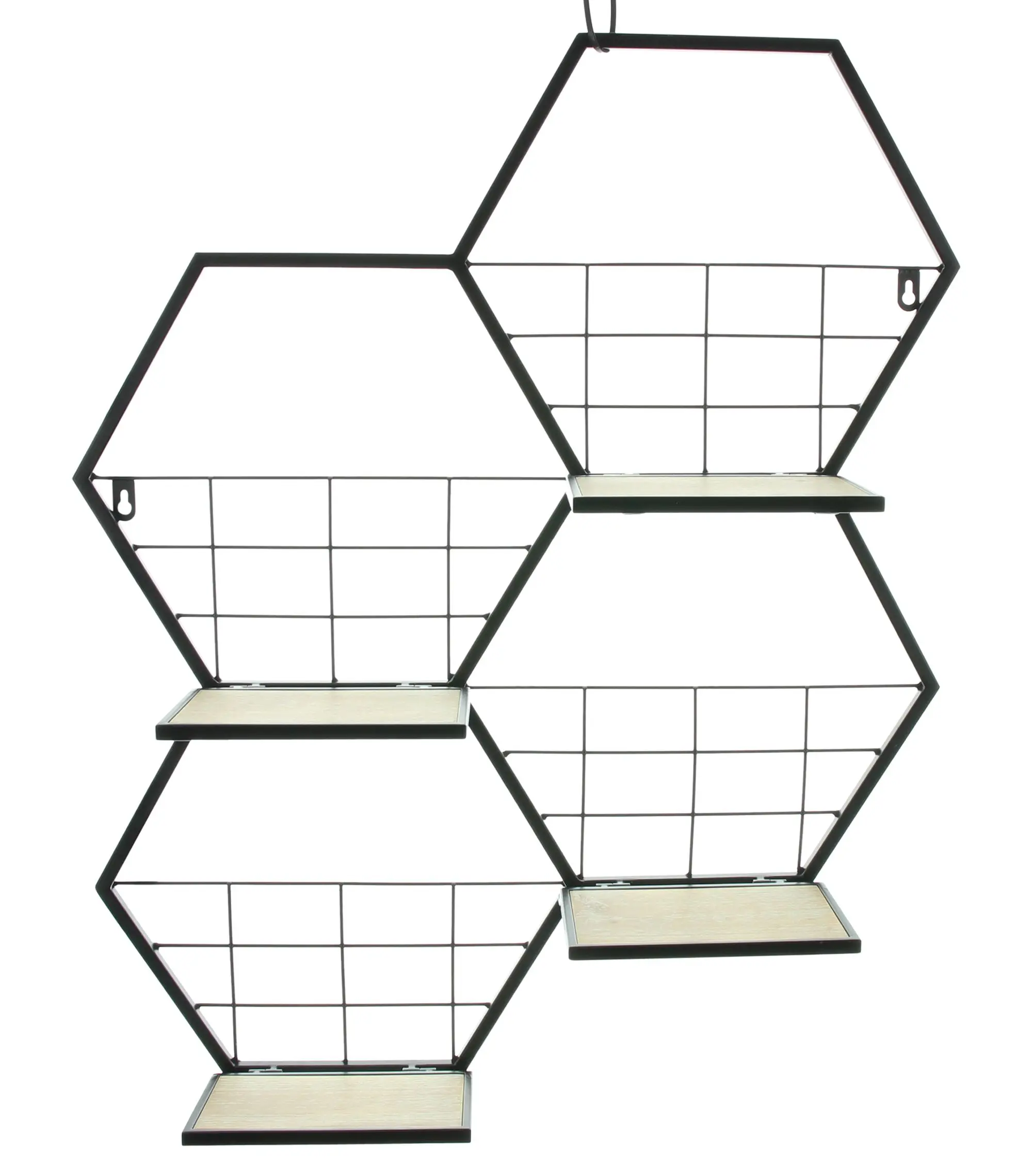 Acheter Étagère murale "hexagone"  dans la boutique en ligne de Frank Flechtwaren pour Salon
