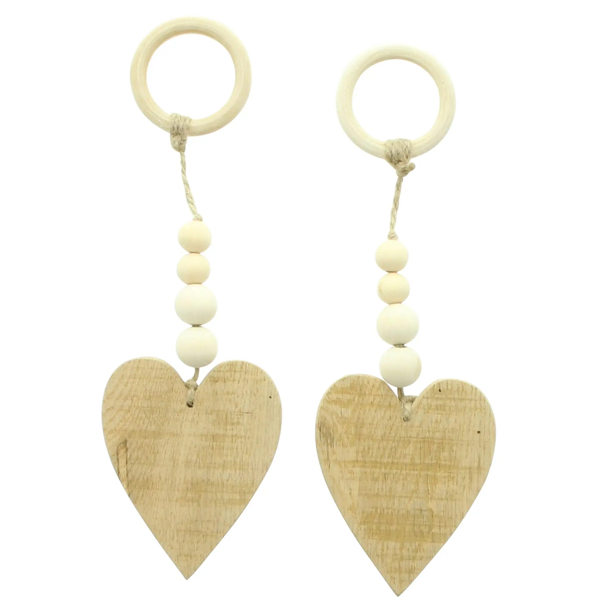 Acheter Lot de 2 pendentifs "perles en bois"  dans la boutique en ligne de Frank Flechtwaren pour Suspensions décoratives