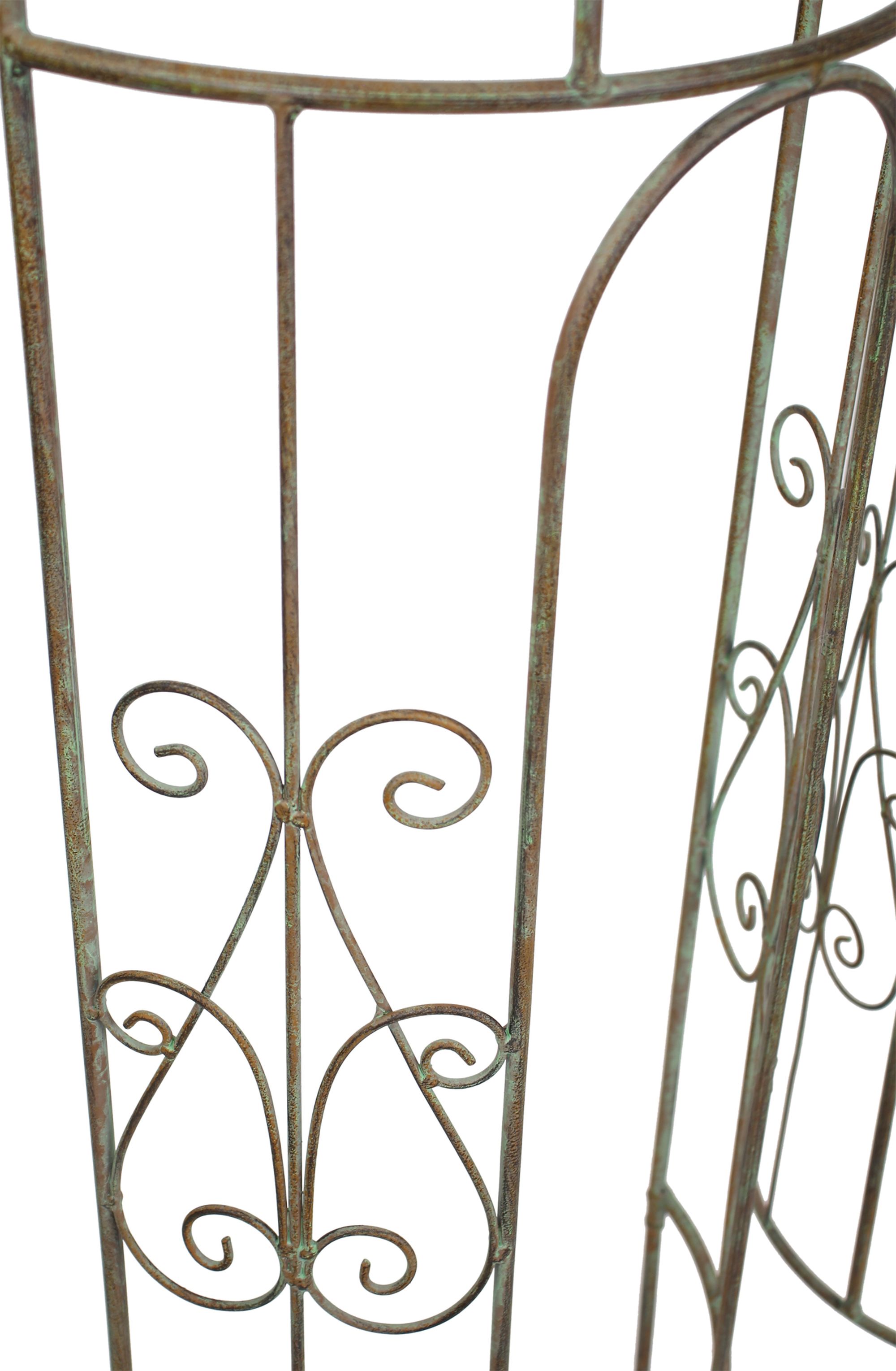 Acheter Lot de 2 treillages demi-cercle "fleur de lys" dans la boutique en ligne de Frank Flechtwaren pour Pics de jardin Acheter Lot de 2 treillages demi-cercle "fleur de lys" dans la boutique en ligne de Frank Flechtwaren pour Pics de jardin