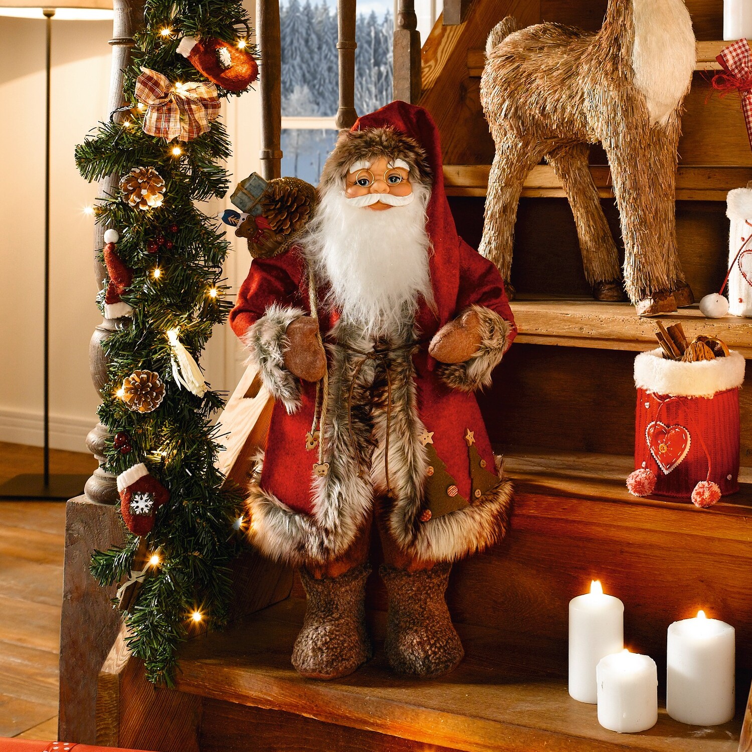 Acheter Figurine "grand père Noël"  dans la boutique en ligne de Frank Flechtwaren pour Pères Noël