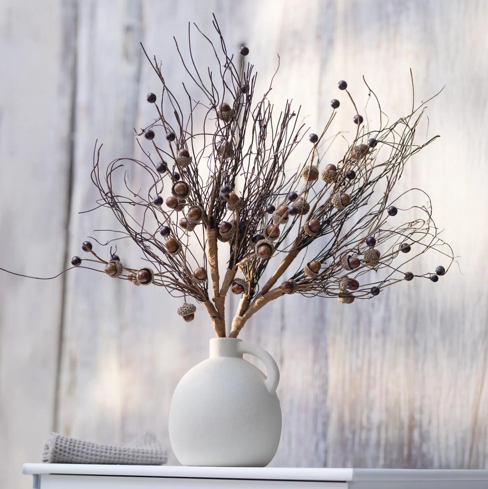 Acheter Branche décorative « glands », lot de 2 dans la boutique en ligne de Frank Flechtwaren