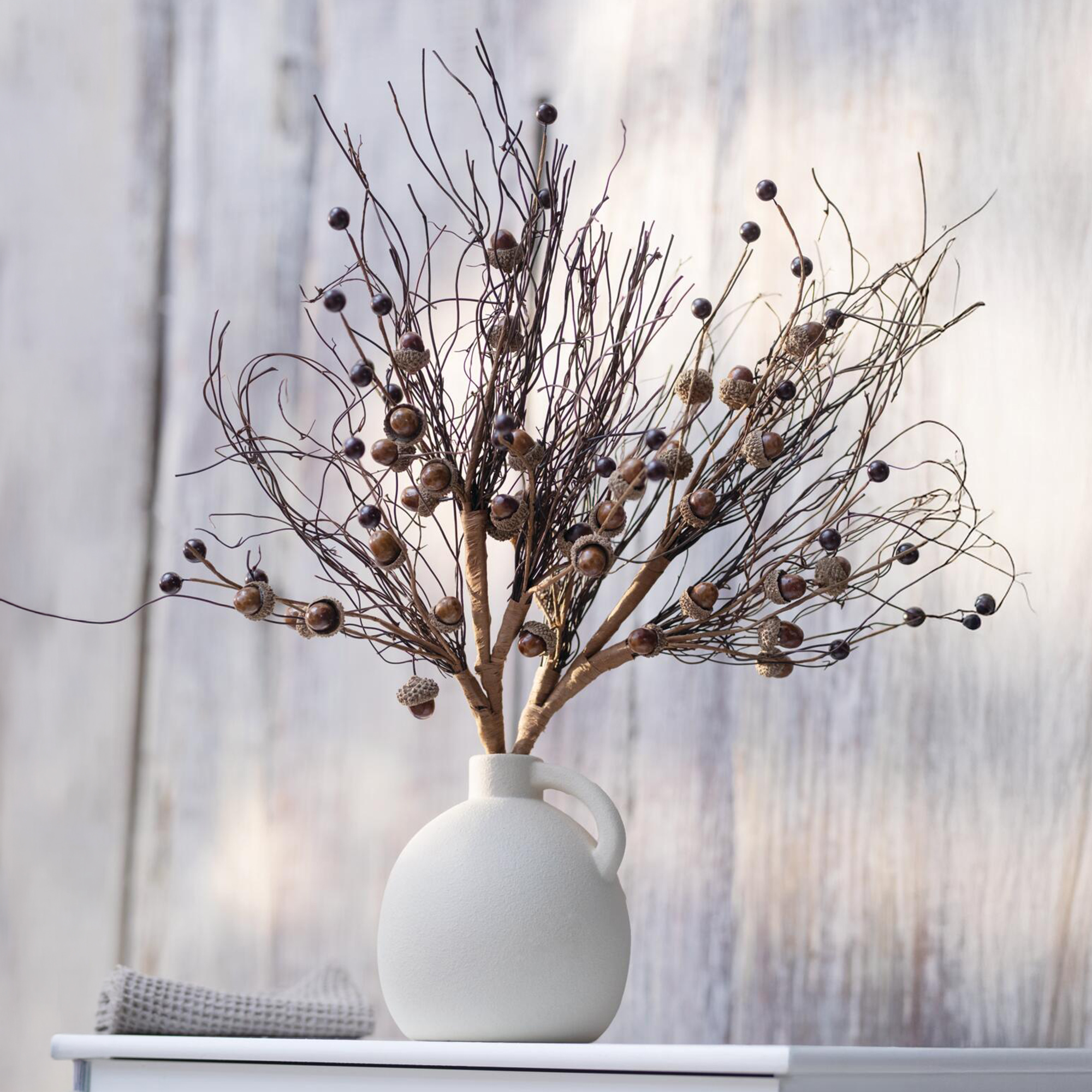 Acheter Branche décorative « glands », lot de 2 dans la boutique en ligne de Frank Flechtwaren