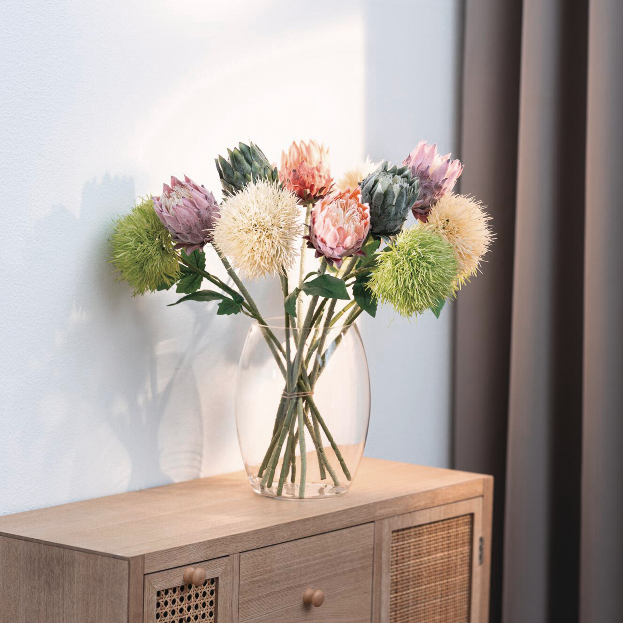 Acheter Lot de 2 plantes "globulaire"  dans la boutique en ligne de Frank Flechtwaren pour Plantes artificielles