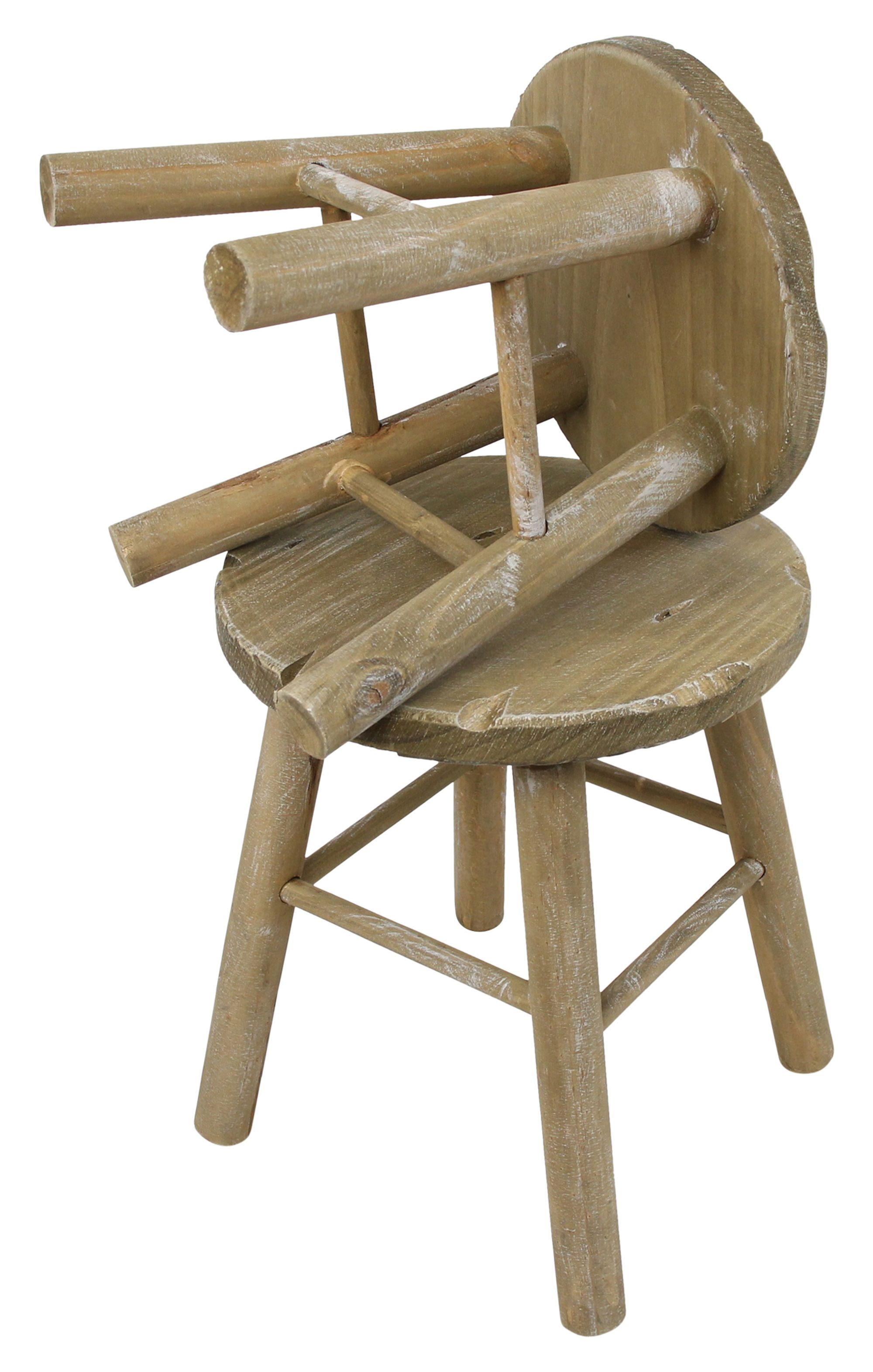 Acheter Lot de 2 tabourets en bois "rond"  dans la boutique en ligne de Frank Flechtwaren pour Automne