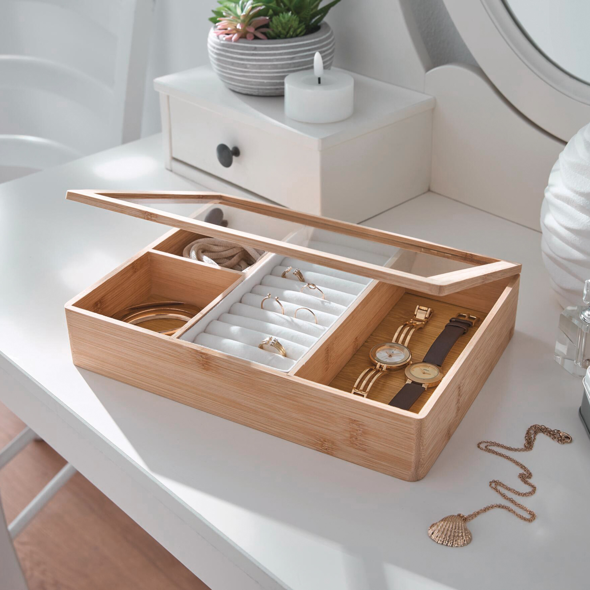 Acheter Boîte de rangement "Jewellery"  dans la boutique en ligne de Frank Flechtwaren