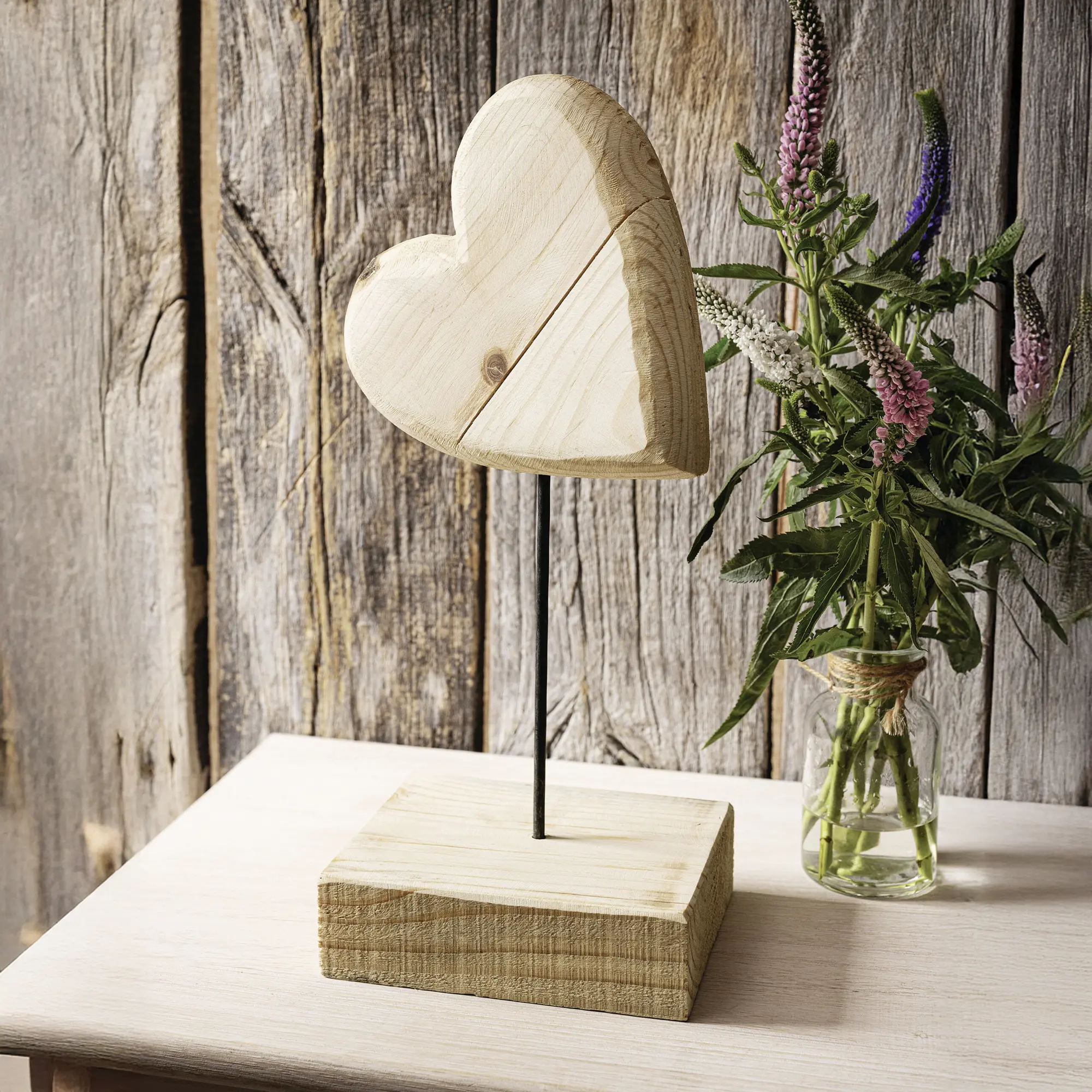 Acheter Coeur "Wood"  dans la boutique en ligne de Frank Flechtwaren