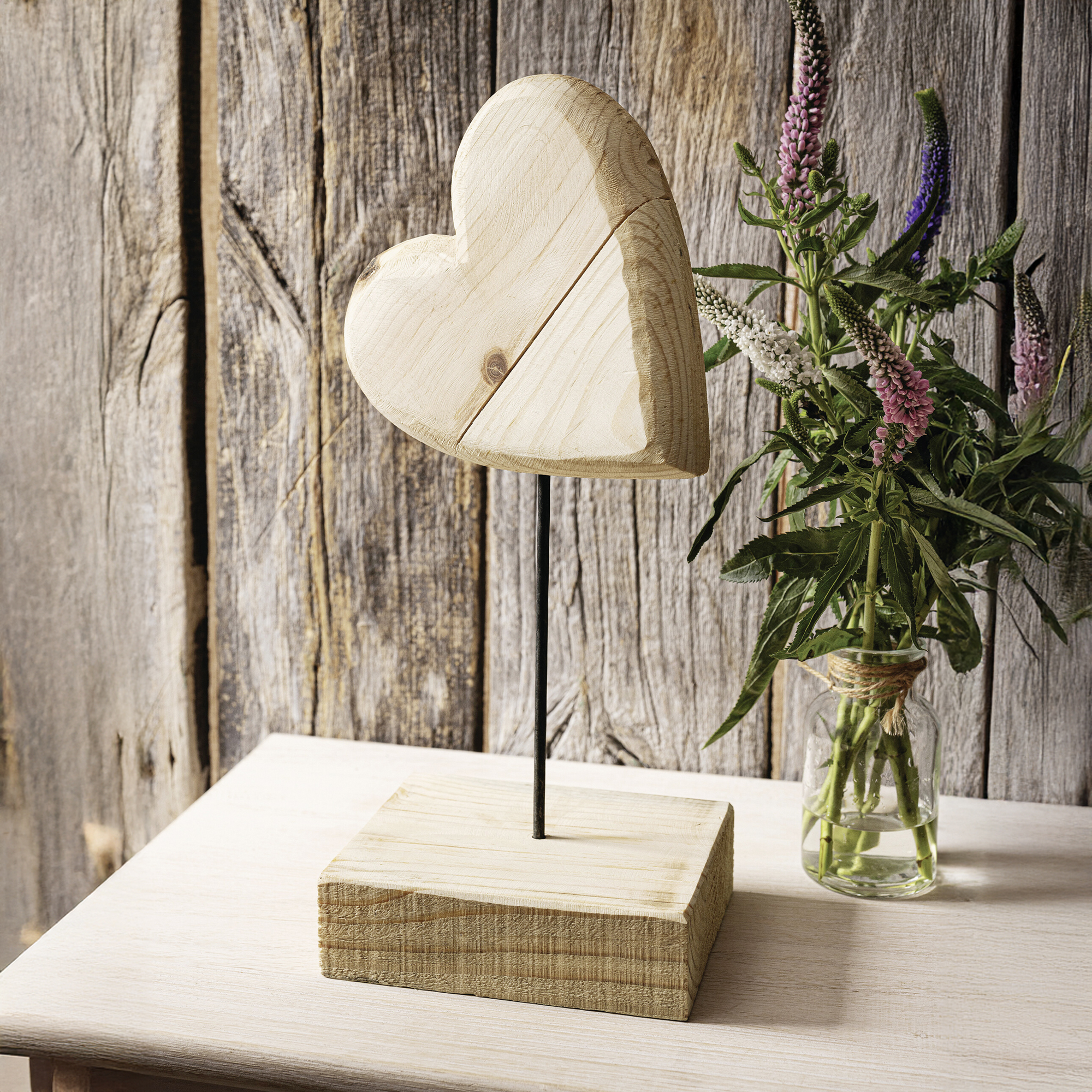 Acheter Coeur "Wood"  dans la boutique en ligne de Frank Flechtwaren