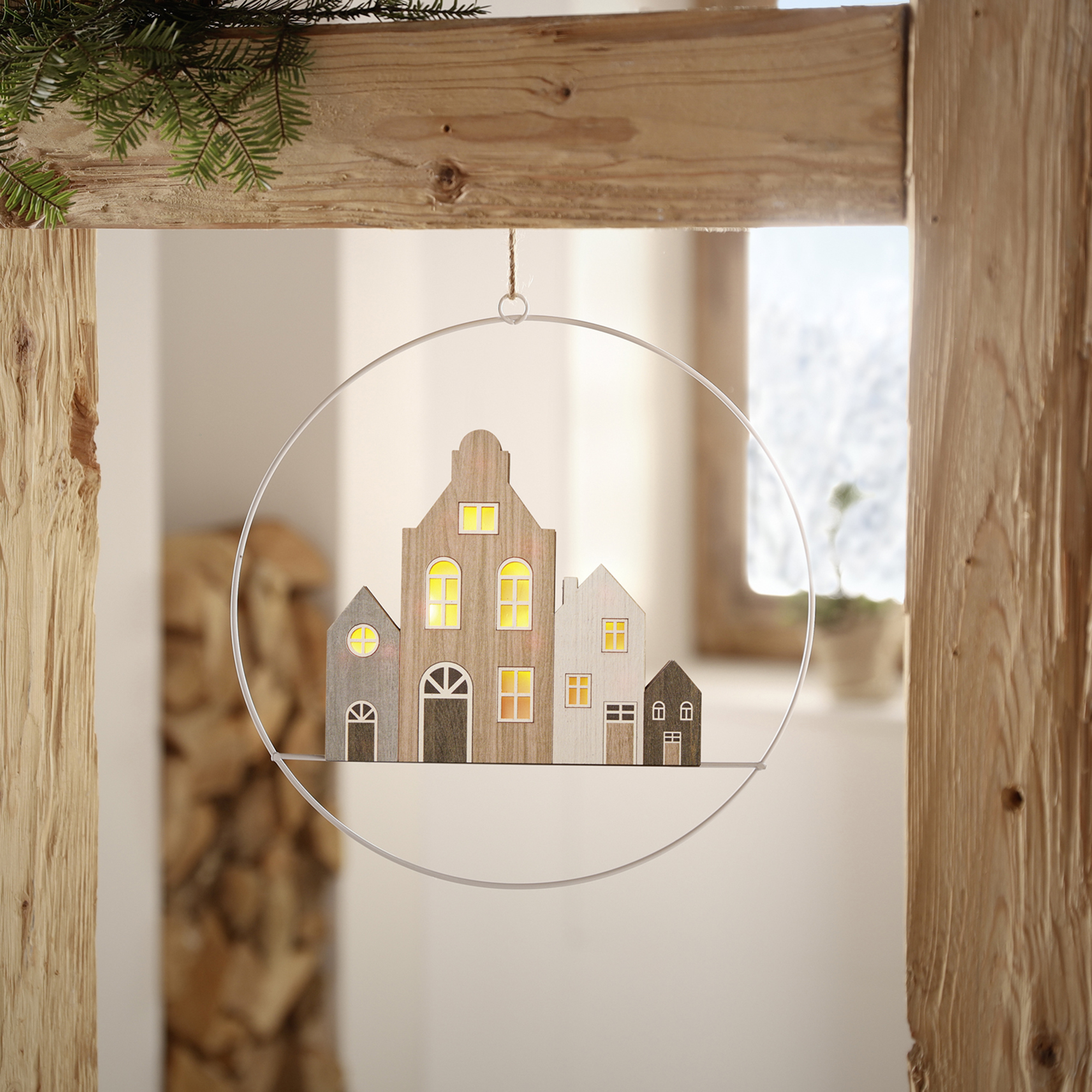 Acheter Suspension LED "maisons"  dans la boutique en ligne de Frank Flechtwaren