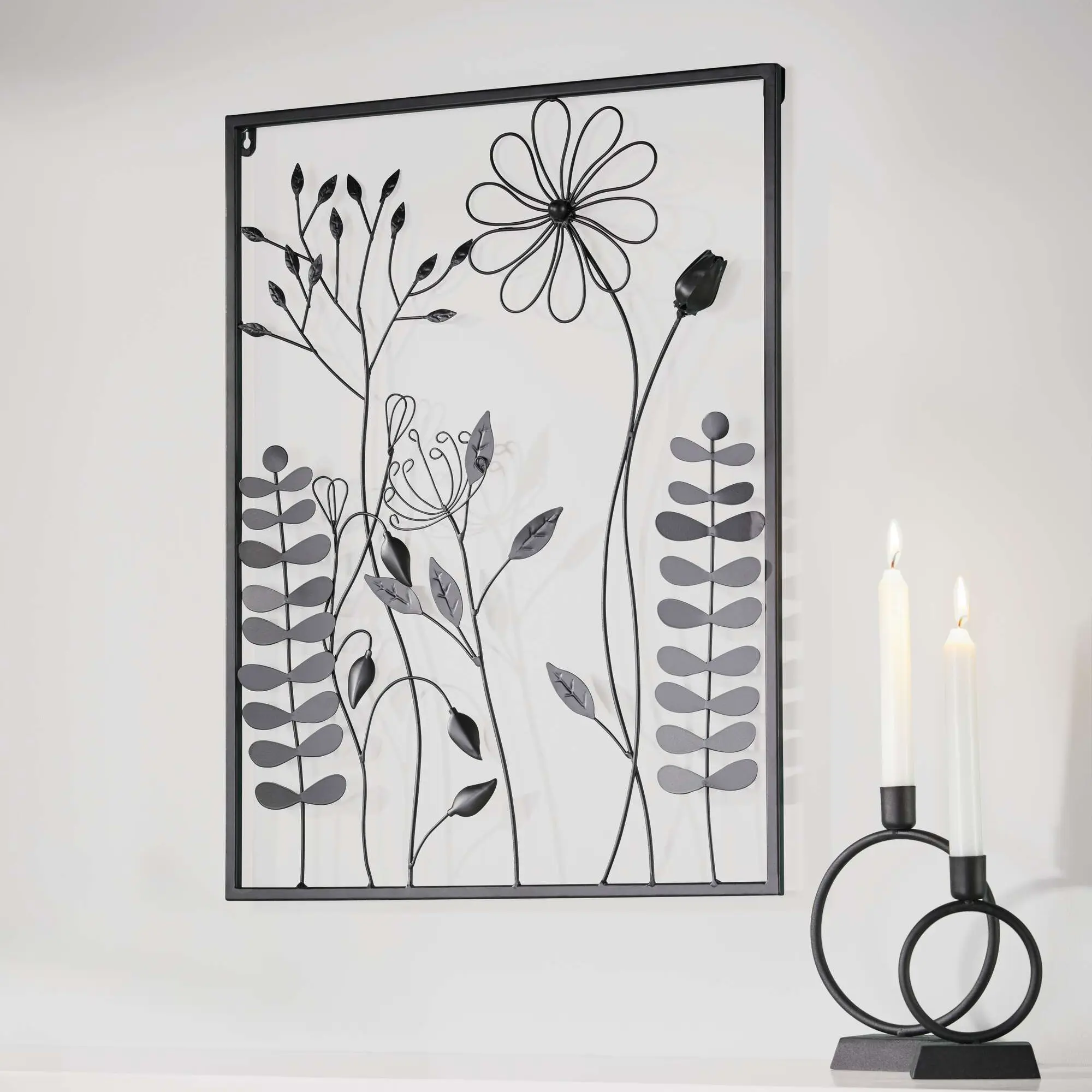 Acheter Cadre "Black Flowers"  dans la boutique en ligne de Frank Flechtwaren