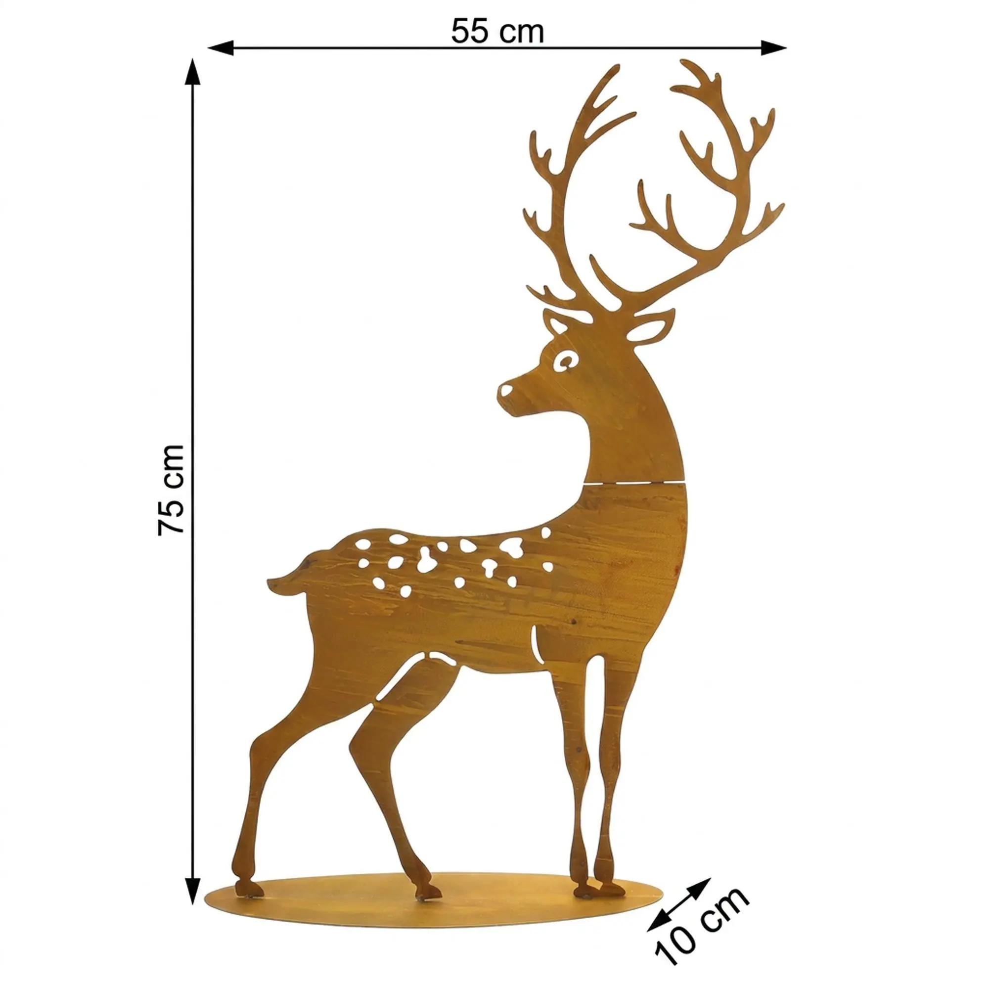 Acheter Cerf "rouille", grand  dans la boutique en ligne de Frank Flechtwaren pour Motif tendance cerf
