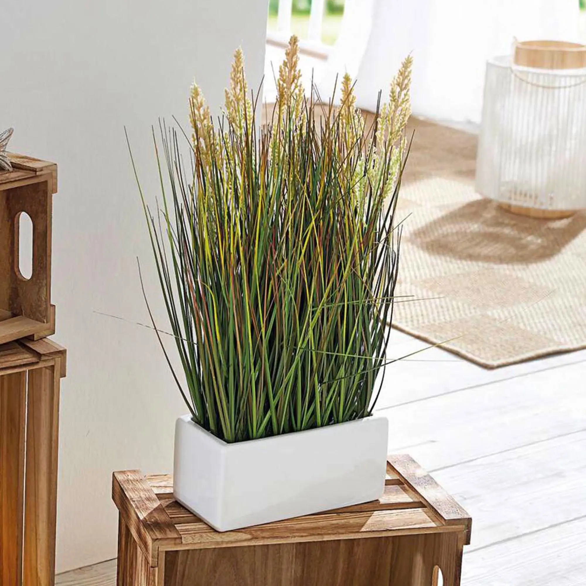 Acheter Herbe artificielle en pot  dans la boutique en ligne de Frank Flechtwaren