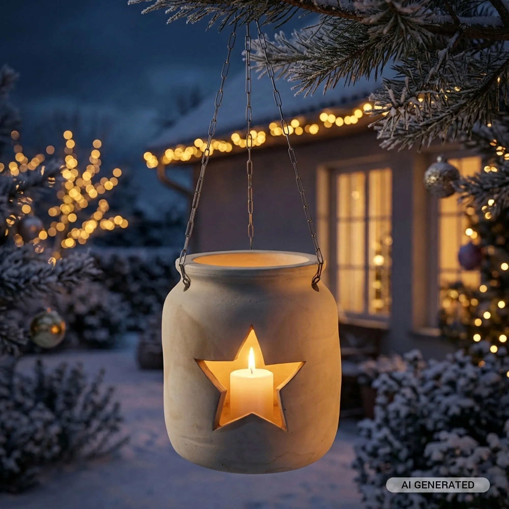 Acheter Photophore « Big Star » dans la boutique en ligne de Frank Flechtwaren pour Décoration de jardin