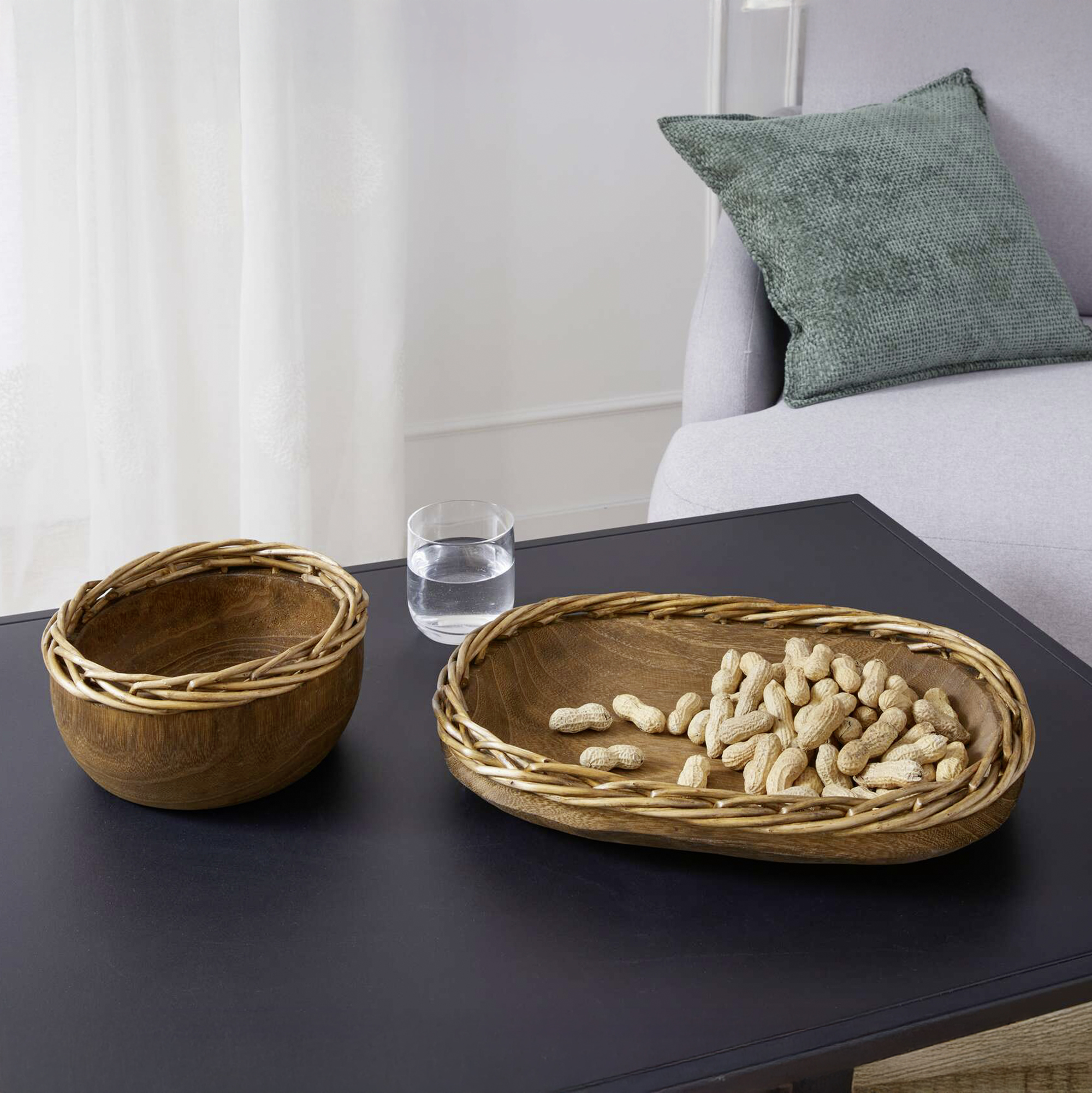 Acheter Coupe "rebord tressé", rond  dans la boutique en ligne de Frank Flechtwaren