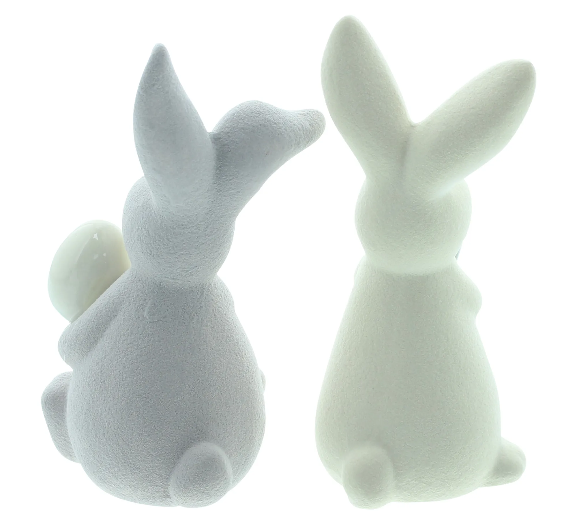 Acheter Lot de 2 lapins "petit coeur et oeuf"  dans la boutique en ligne de Frank Flechtwaren pour Lapin &amp; co