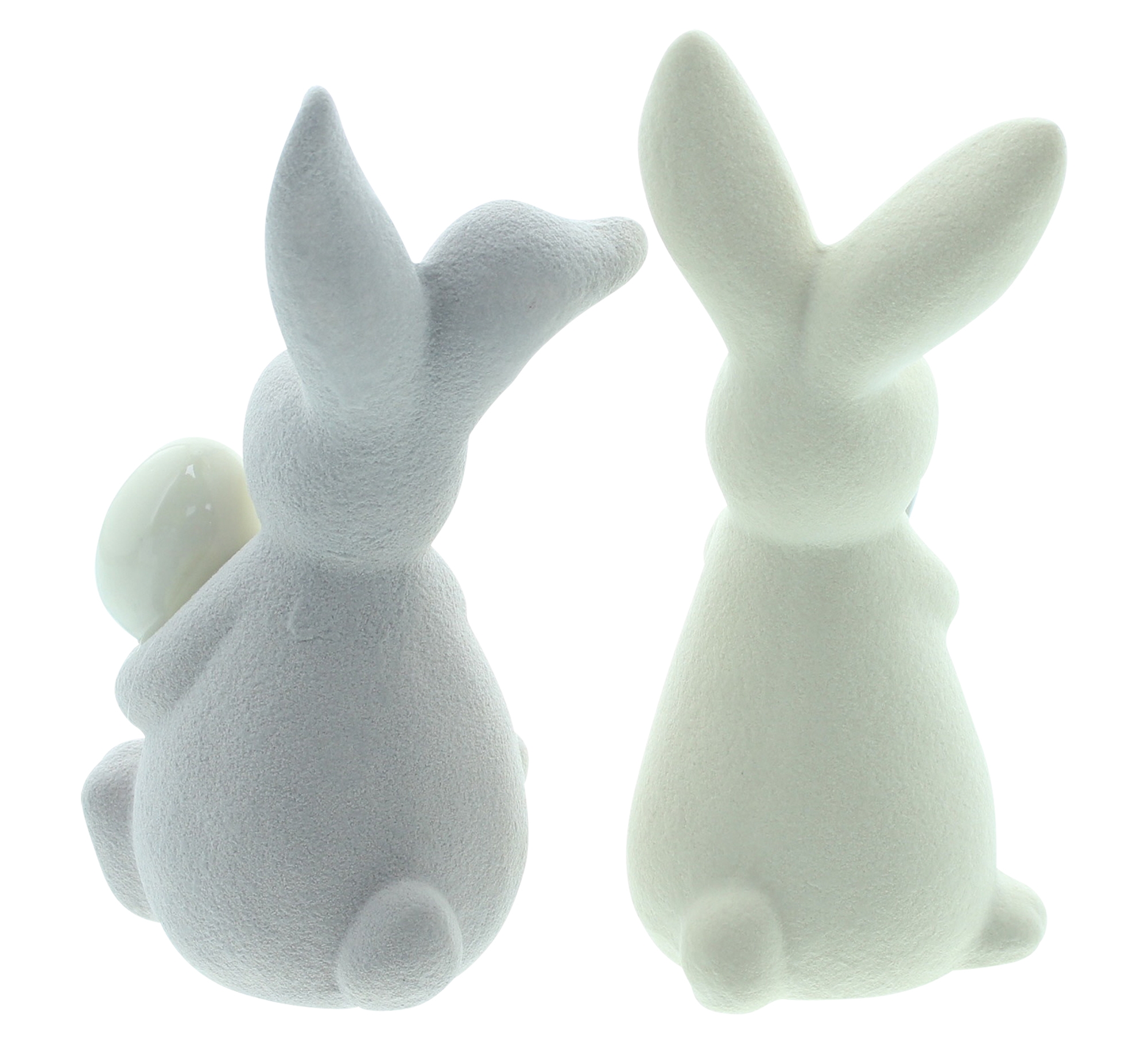 Acheter Lot de 2 lapins "petit coeur et oeuf"  dans la boutique en ligne de Frank Flechtwaren pour Pâques colorée