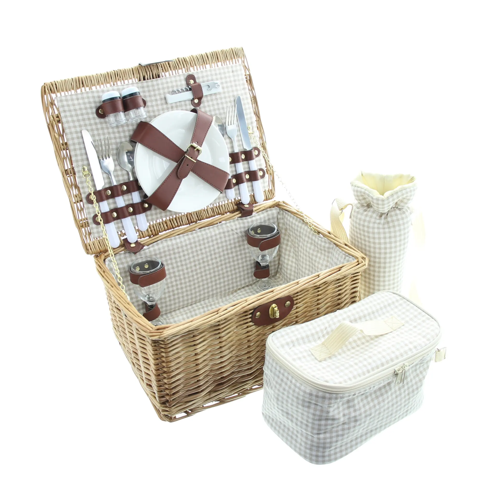 Acheter Panier pique-nique "duo" 16 pcs.  dans la boutique en ligne de Frank Flechtwaren pour Paniers pique-nique