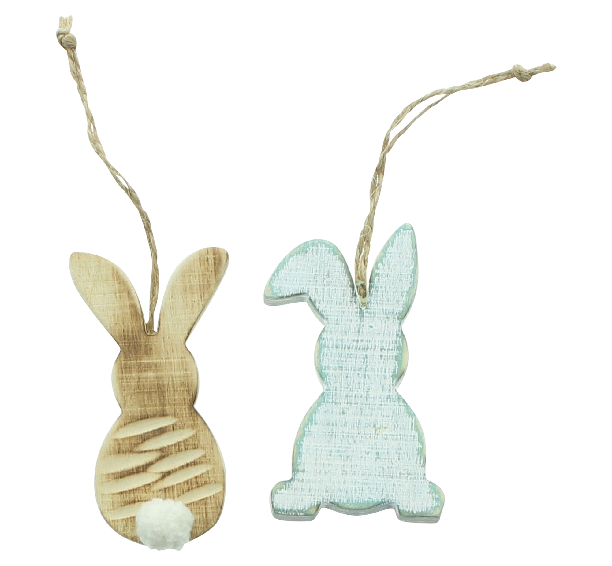 Acheter Lot de 8 suspensions lapin "pastel"  dans la boutique en ligne de Frank Flechtwaren pour Décorations à suspendre