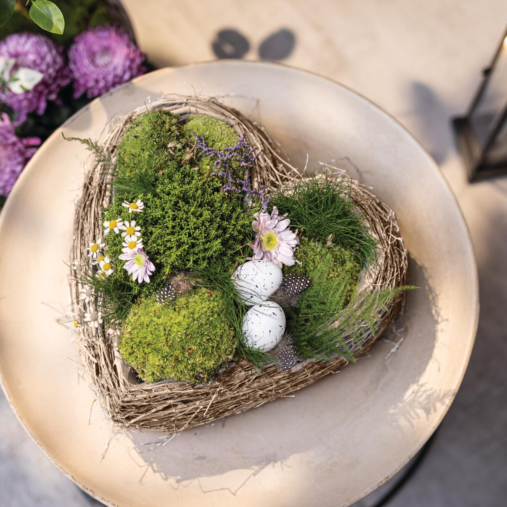 Acheter Jardinière "coeur"  dans la boutique en ligne de Frank Flechtwaren