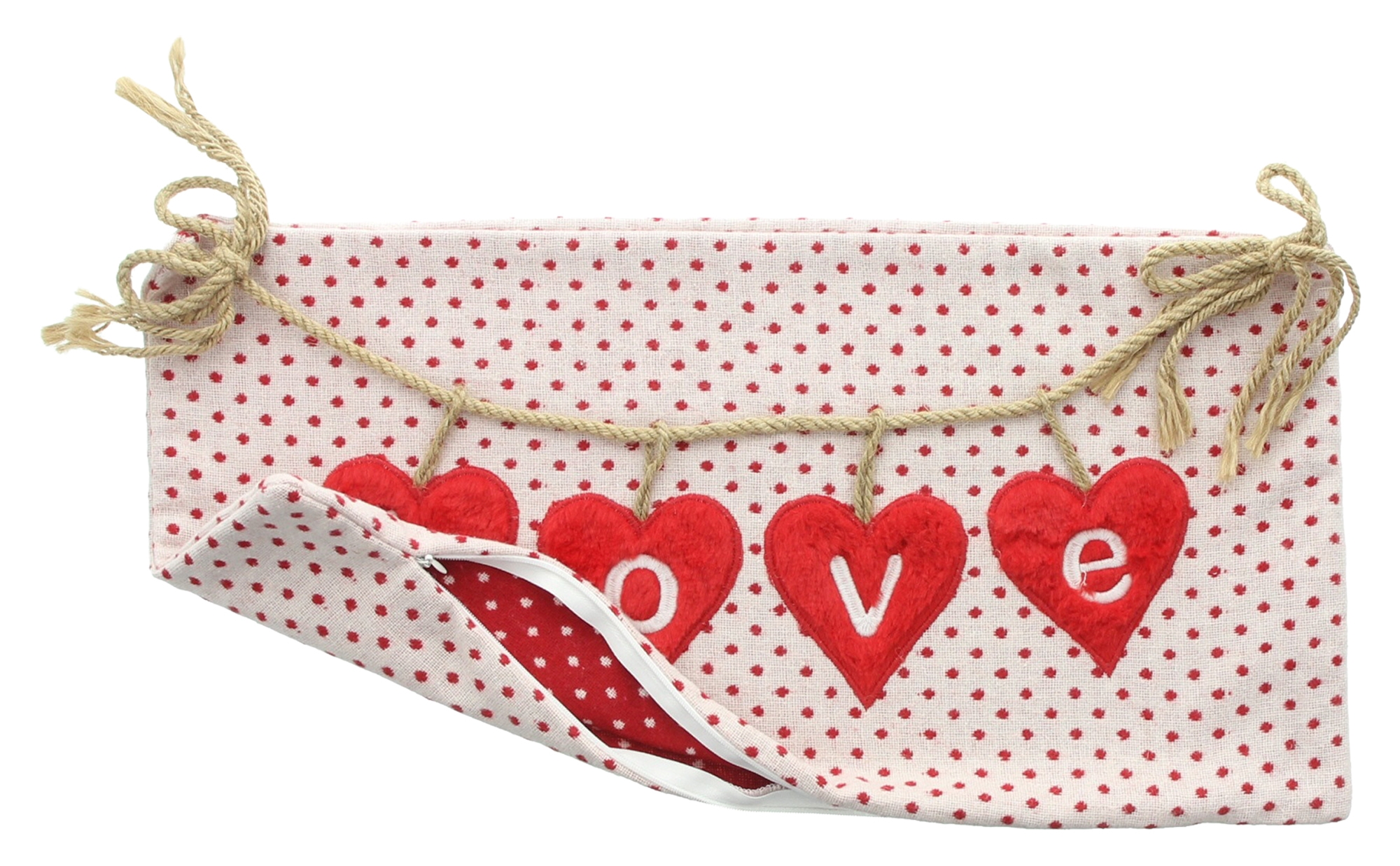 Acheter Housse de coussin décorative "Love Hearts"  dans la boutique en ligne de Frank Flechtwaren pour Nouvel arrivage