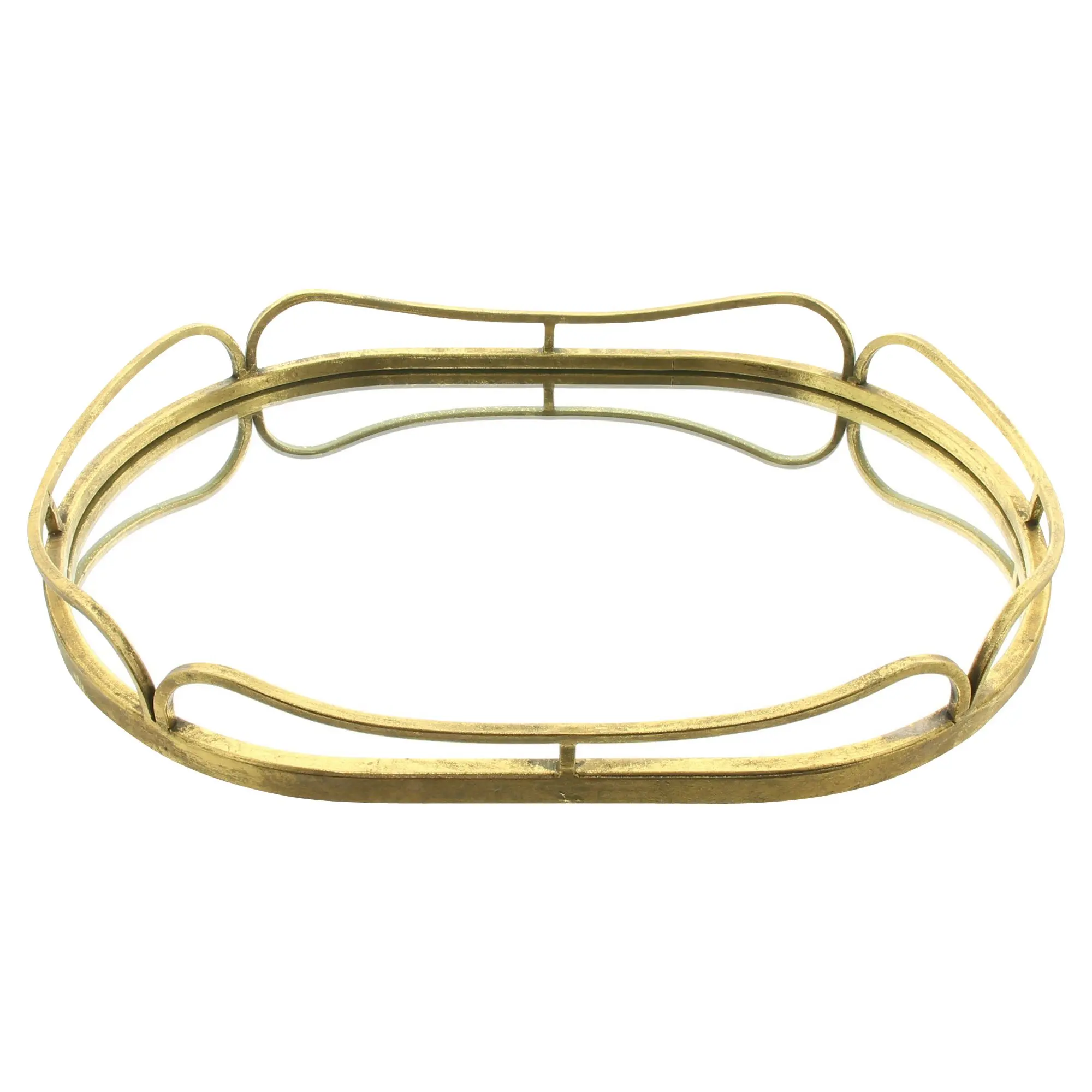 Acheter Plateau miroir "doré"  dans la boutique en ligne de Frank Flechtwaren pour Miroirs