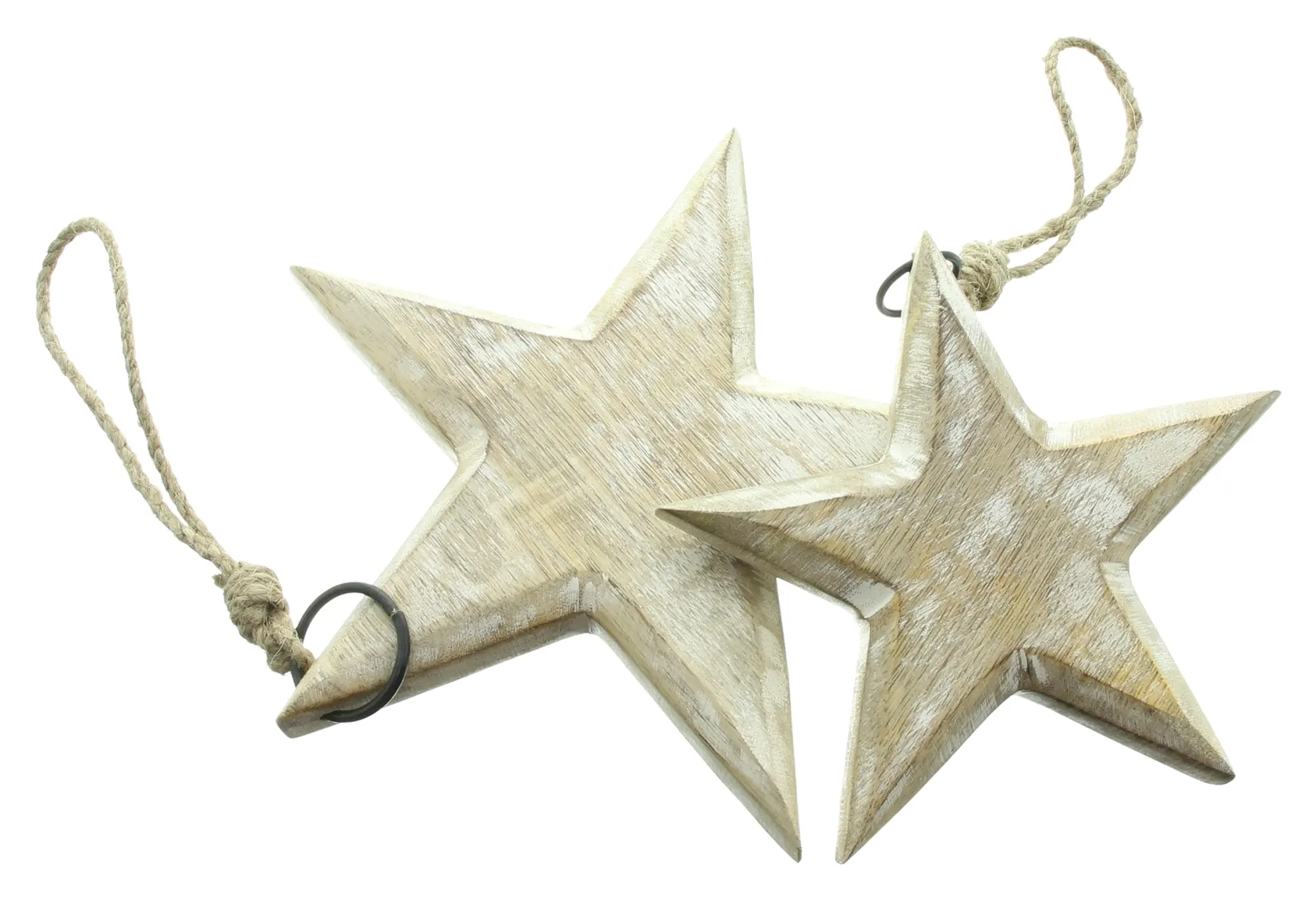 Acheter Lot de 2 suspensions "étoile"  dans la boutique en ligne de Frank Flechtwaren pour Décorations pour sapins de Noël