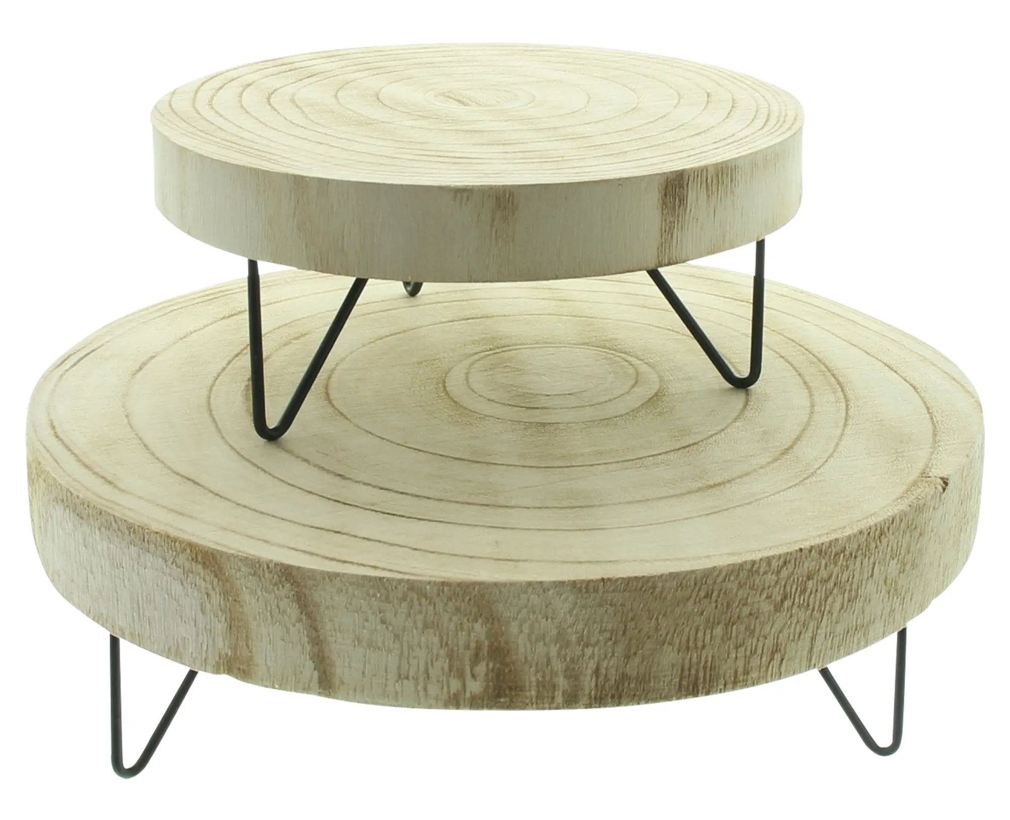 Acheter Lot de 2 disque en bois "nature"  dans la boutique en ligne de Frank Flechtwaren pour Table festive
