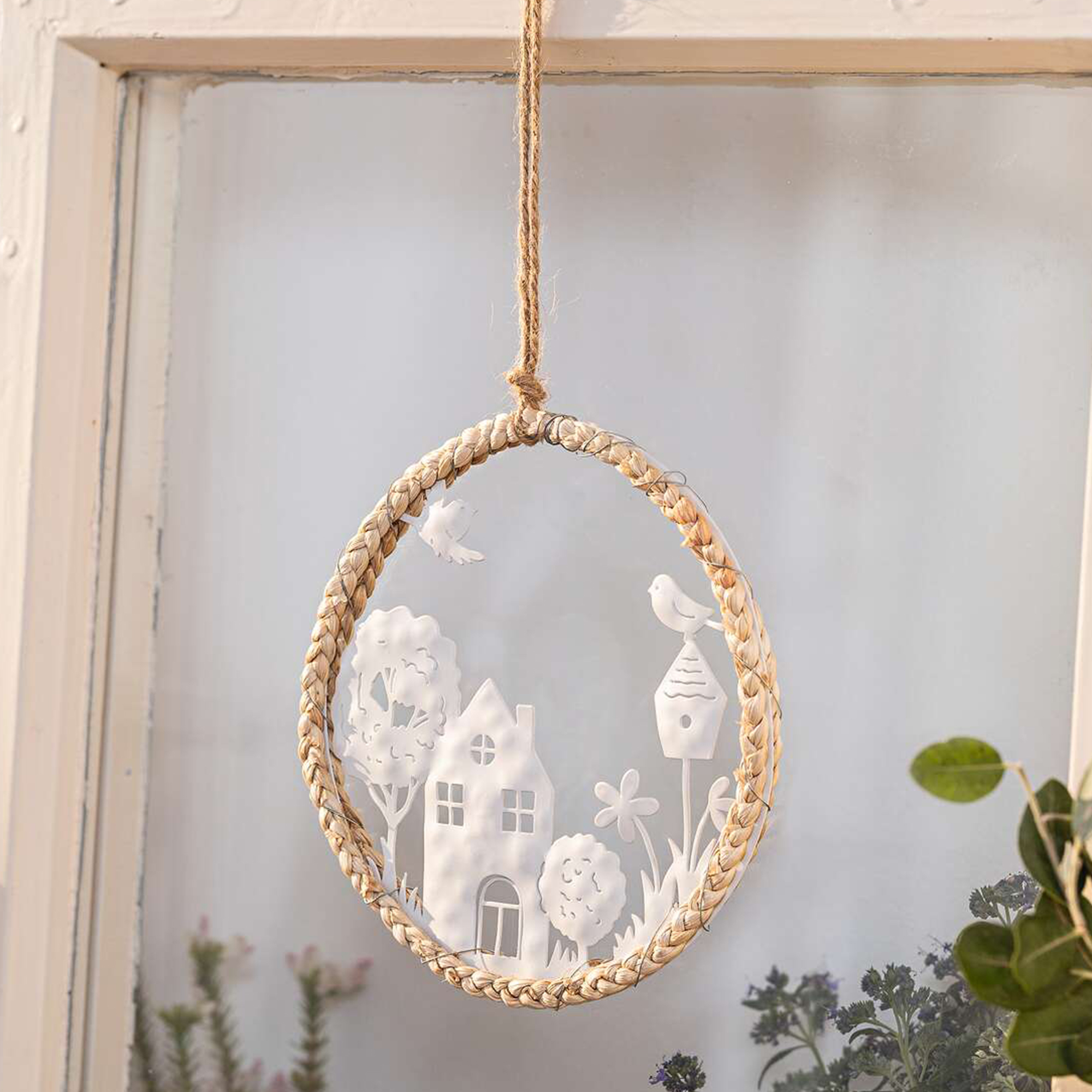 Acheter Suspension "maison avec jardin"  dans la boutique en ligne de Frank Flechtwaren