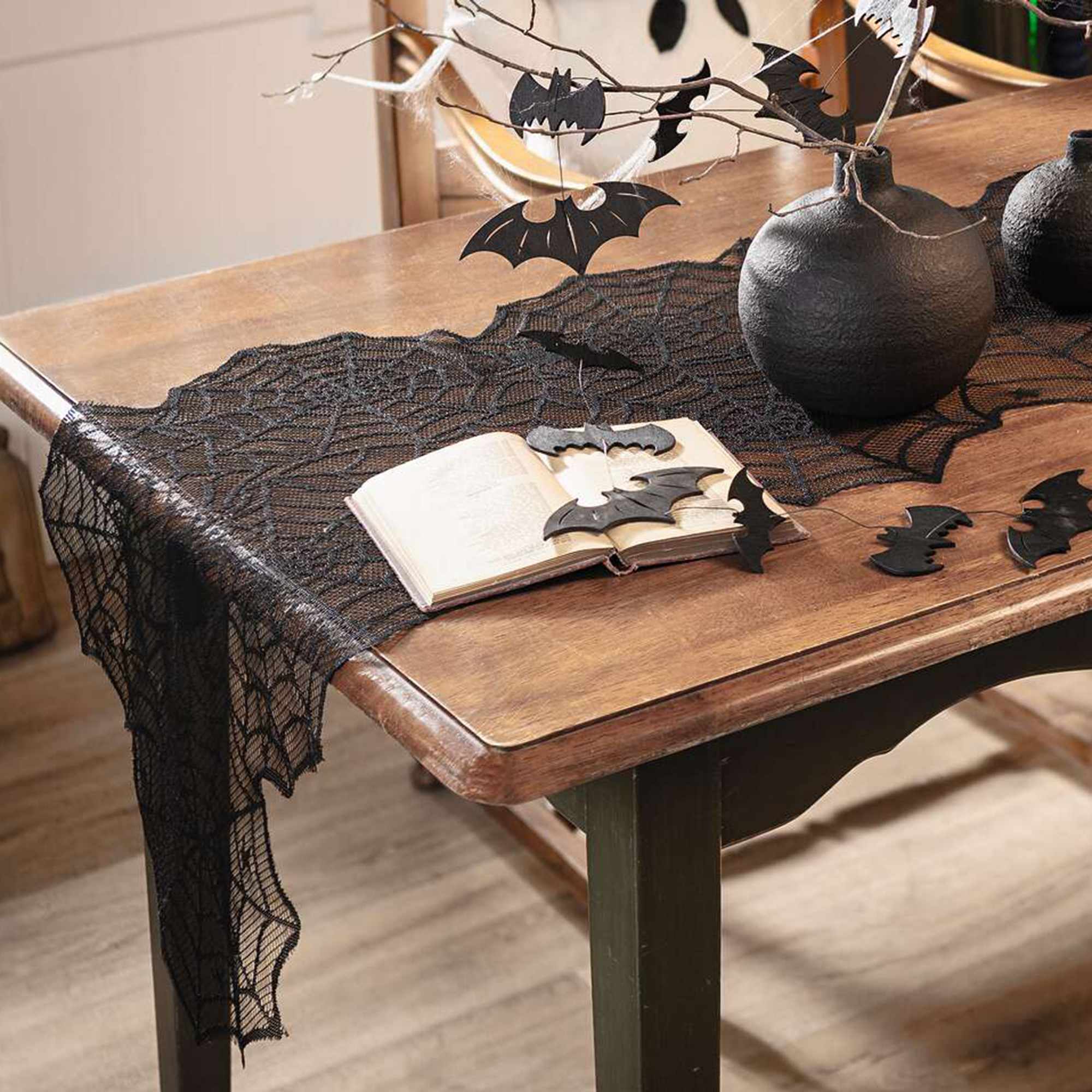 Acheter Chemin de table "araignées effrayantes"  dans la boutique en ligne de Frank Flechtwaren