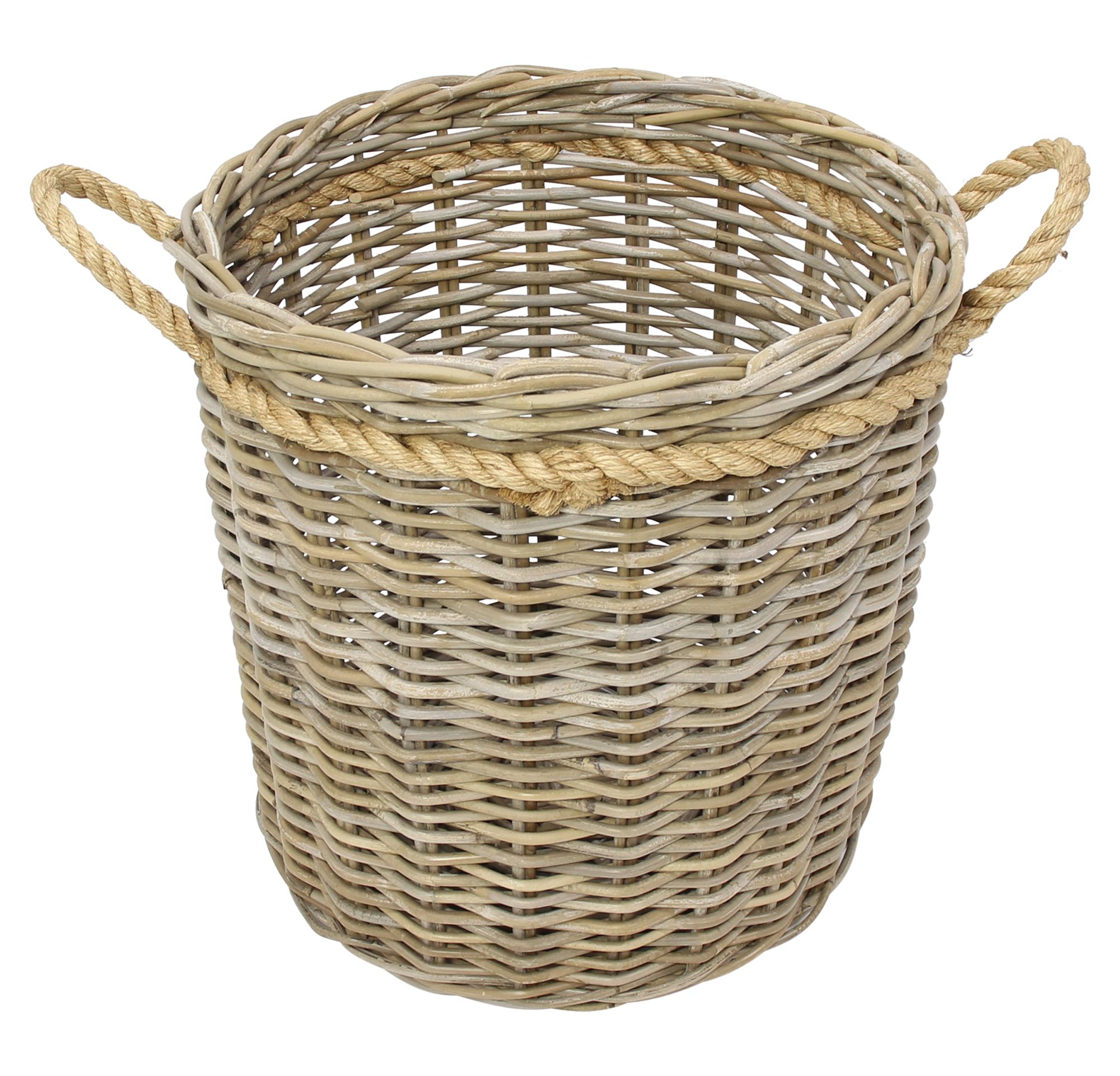 Acheter Corbeille en rotin "Koboo-Grey"  dans la boutique en ligne de Frank Flechtwaren pour Automne