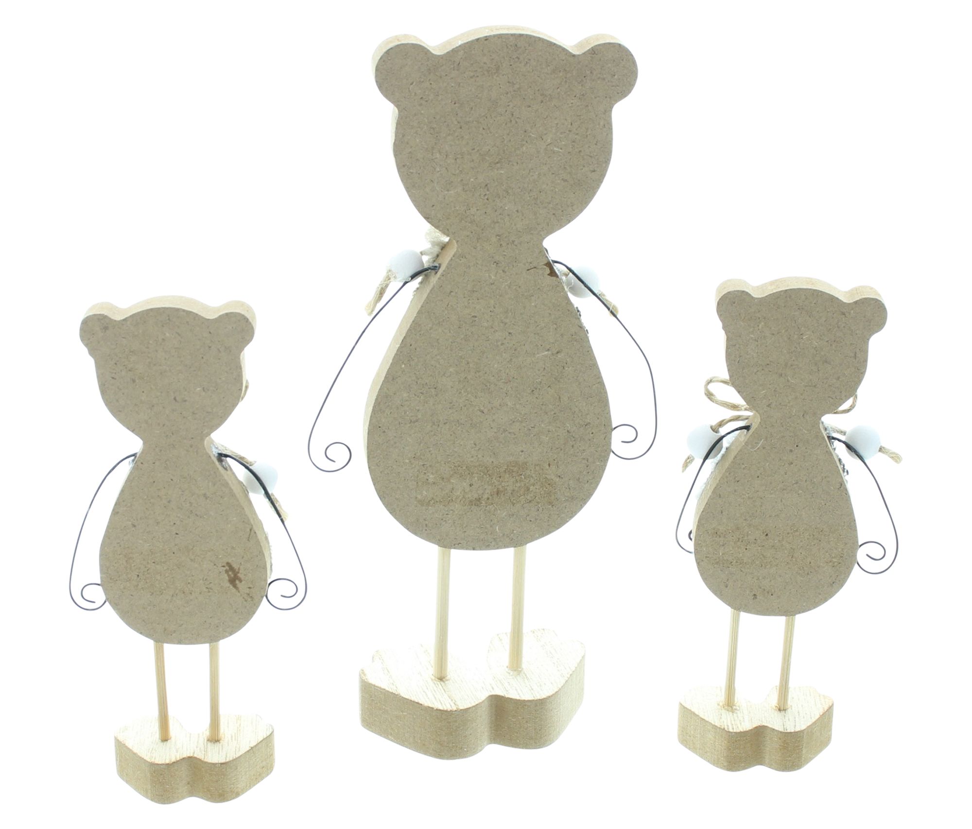 Acheter Lot de 3 figurines "ours"  dans la boutique en ligne de Frank Flechtwaren pour Figurines
