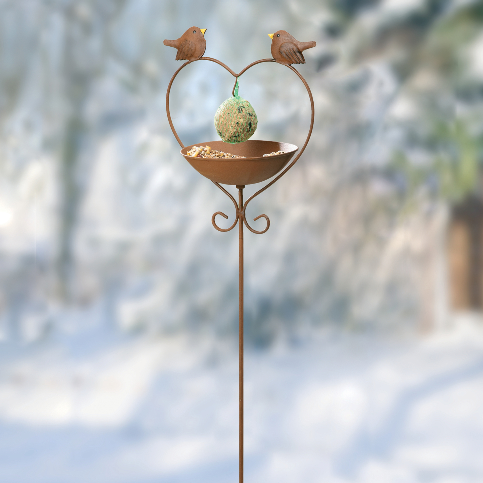 Acheter Abreuvoir oiseaux "cœur"  dans la boutique en ligne de Frank Flechtwaren