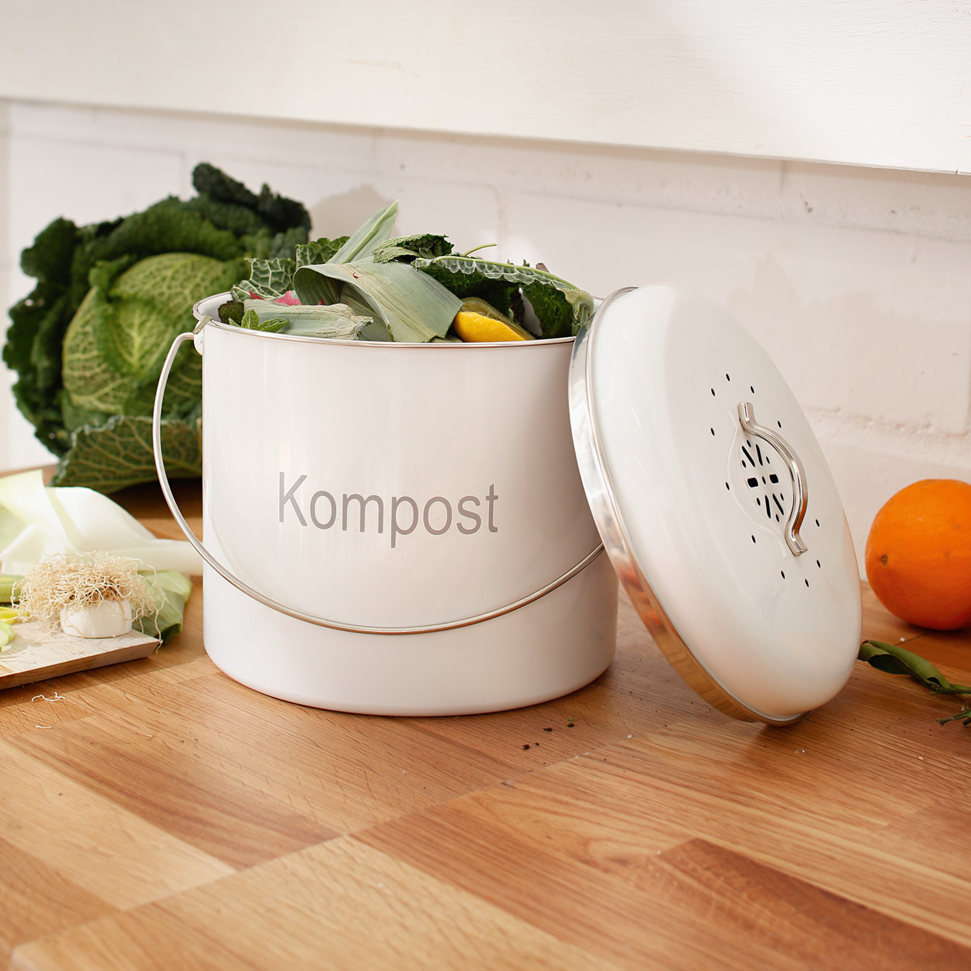 Acheter Poubelle de cuisine "compost"  dans la boutique en ligne de Frank Flechtwaren