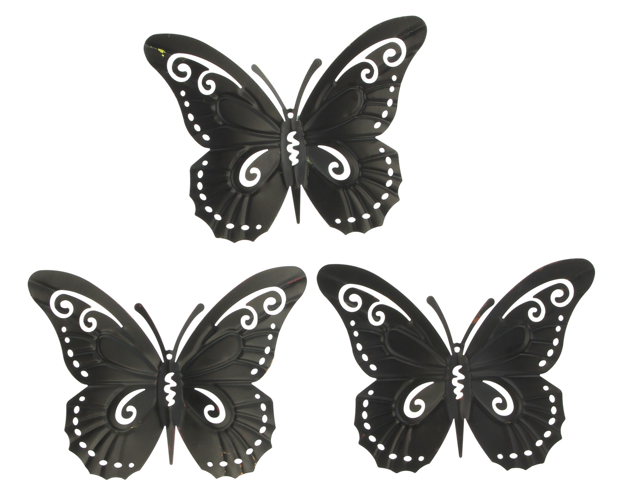 Acheter Lot de 3 décorations en métal "papillons" dans la boutique en ligne de Frank Flechtwaren pour Automne Acheter Lot de 3 décorations en métal "papillons" dans la boutique en ligne de Frank Flechtwaren pour Automne