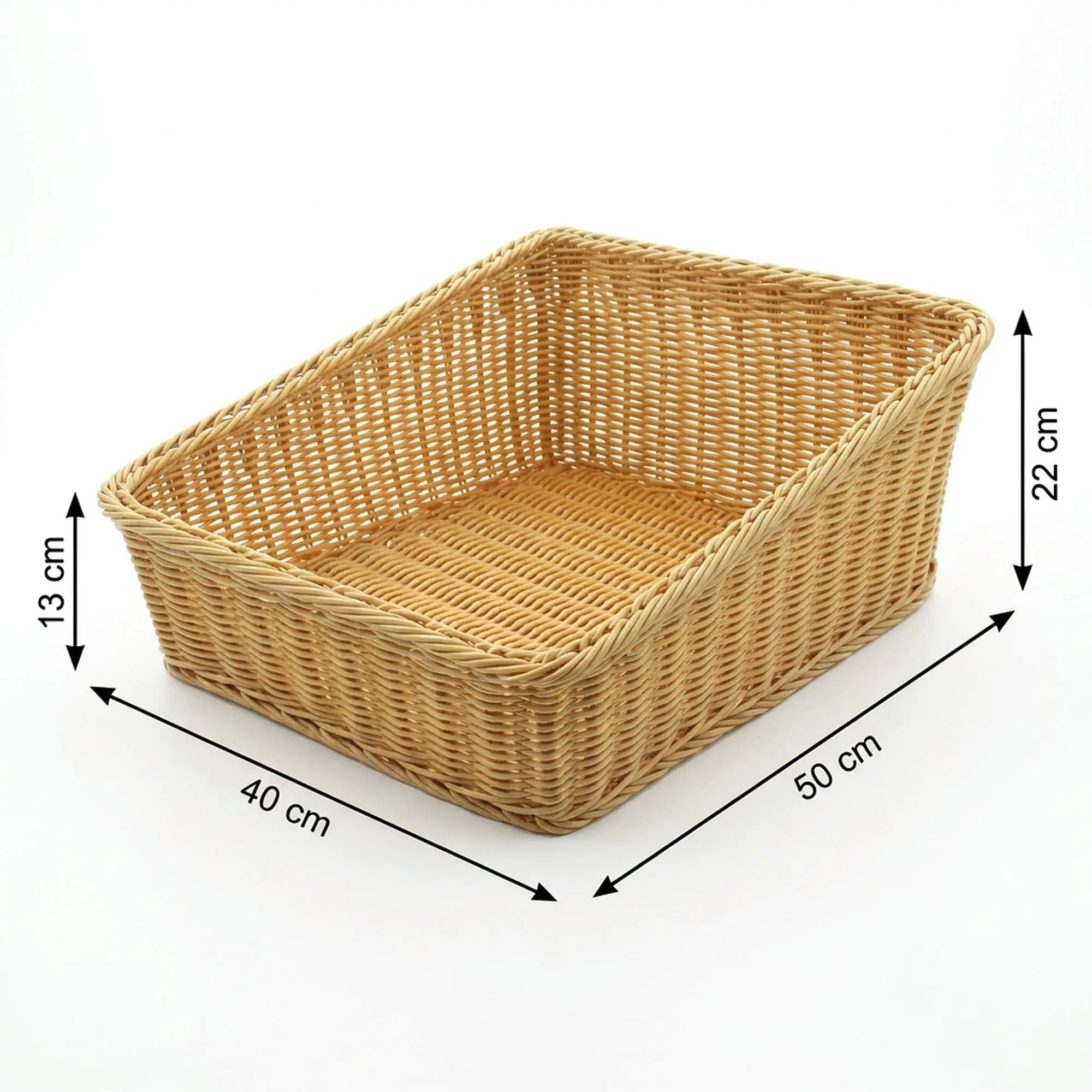 Acheter Panier d'étalage "poly" , 40 x 50 cm  dans la boutique en ligne de Frank Flechtwaren pour Paniers pour étalages et supports