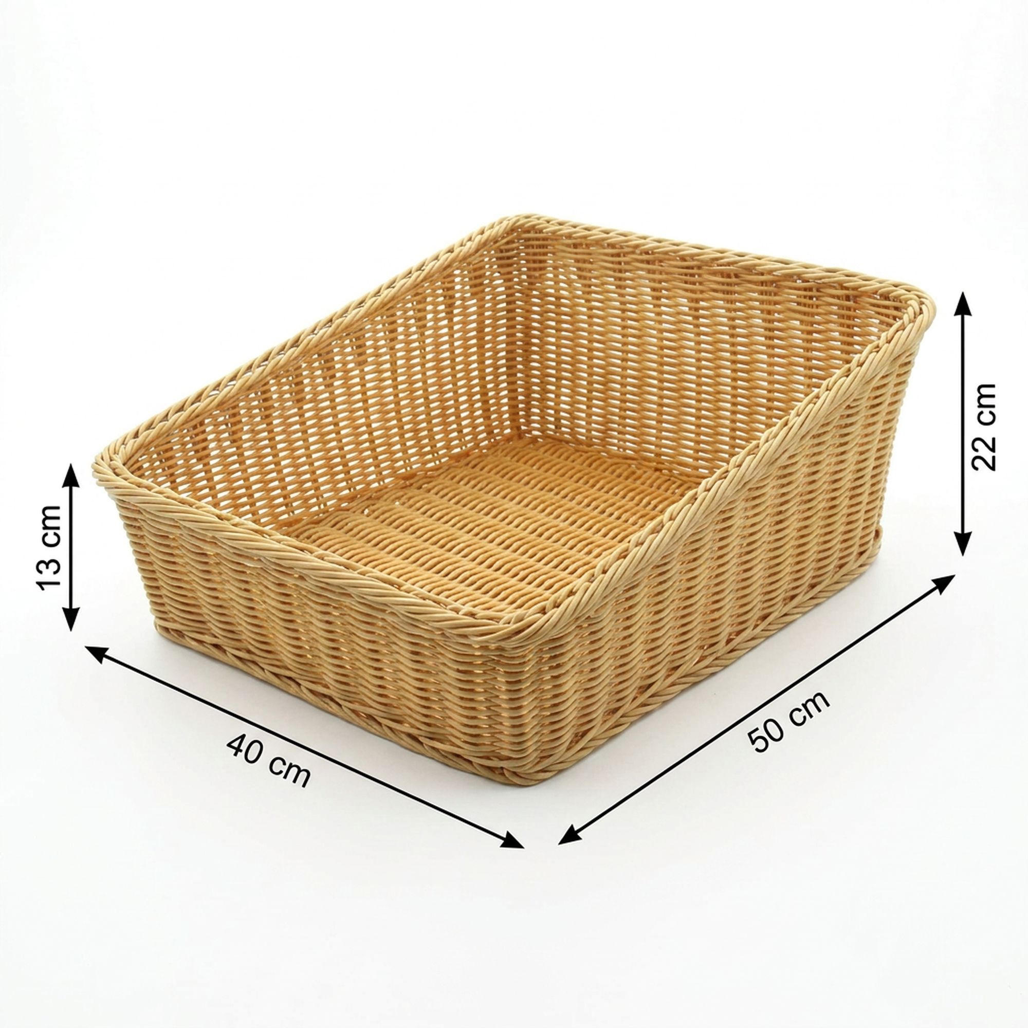 Acheter Panier d'étalage "poly" , 40 x 50 cm  dans la boutique en ligne de Frank Flechtwaren pour Paniers pour étalages et supports