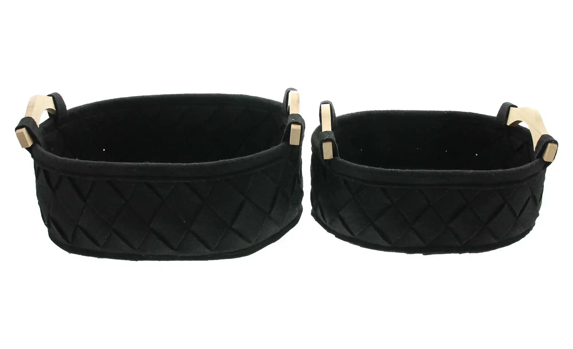 Acheter Lot de 2 paniers feutres "Modern classic"  dans la boutique en ligne de Frank Flechtwaren pour Salon