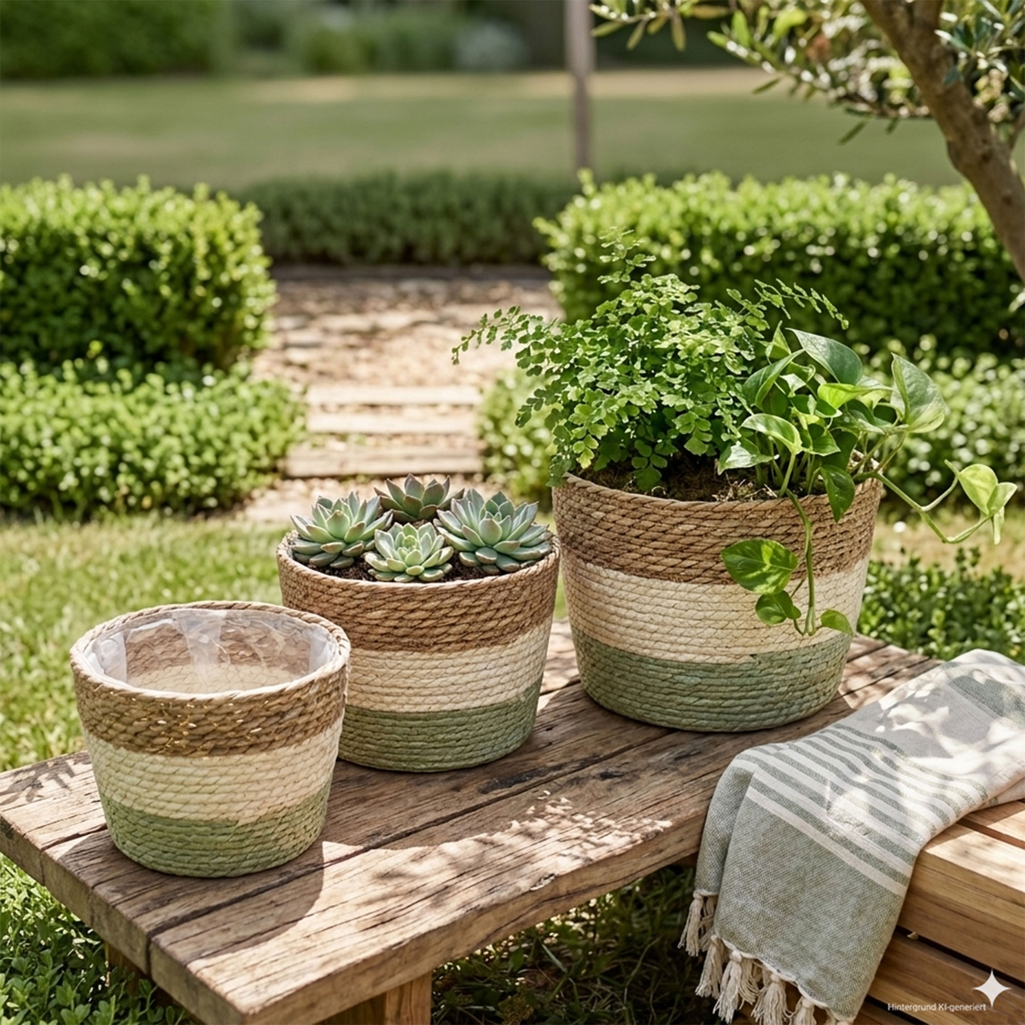 Acheter Jardinière "couleurs naturelles", PM  dans la boutique en ligne de Frank Flechtwaren pour Jardinières corbeilles