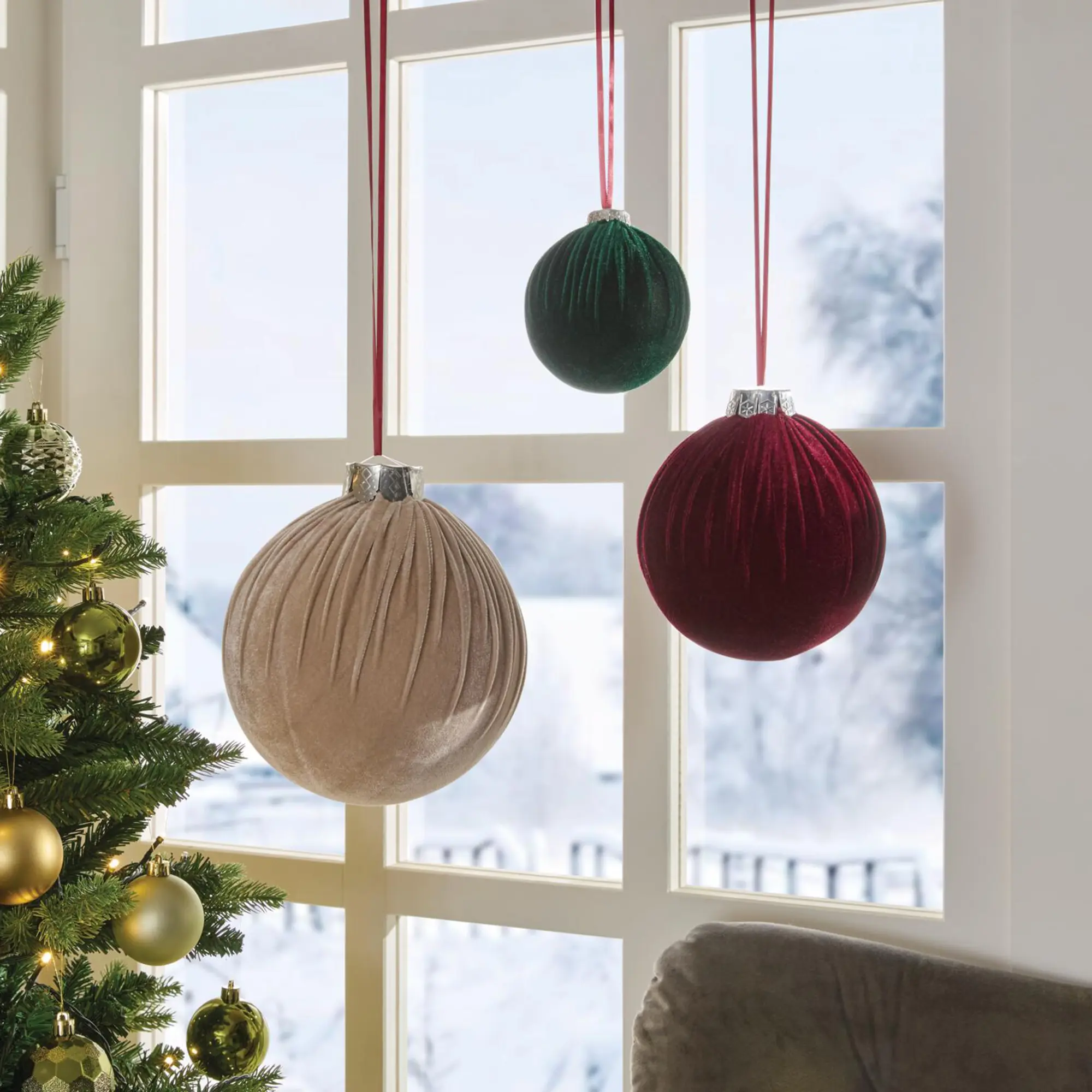 Acheter Boule décorative « Élégance », lot de 3 dans la boutique en ligne de Frank Flechtwaren