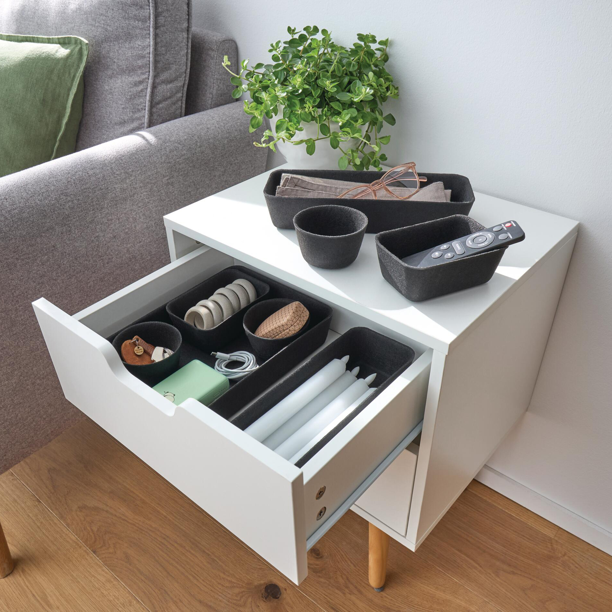 Acheter Organisateur de tiroirs"Black", 8 pcs  dans la boutique en ligne de Frank Flechtwaren