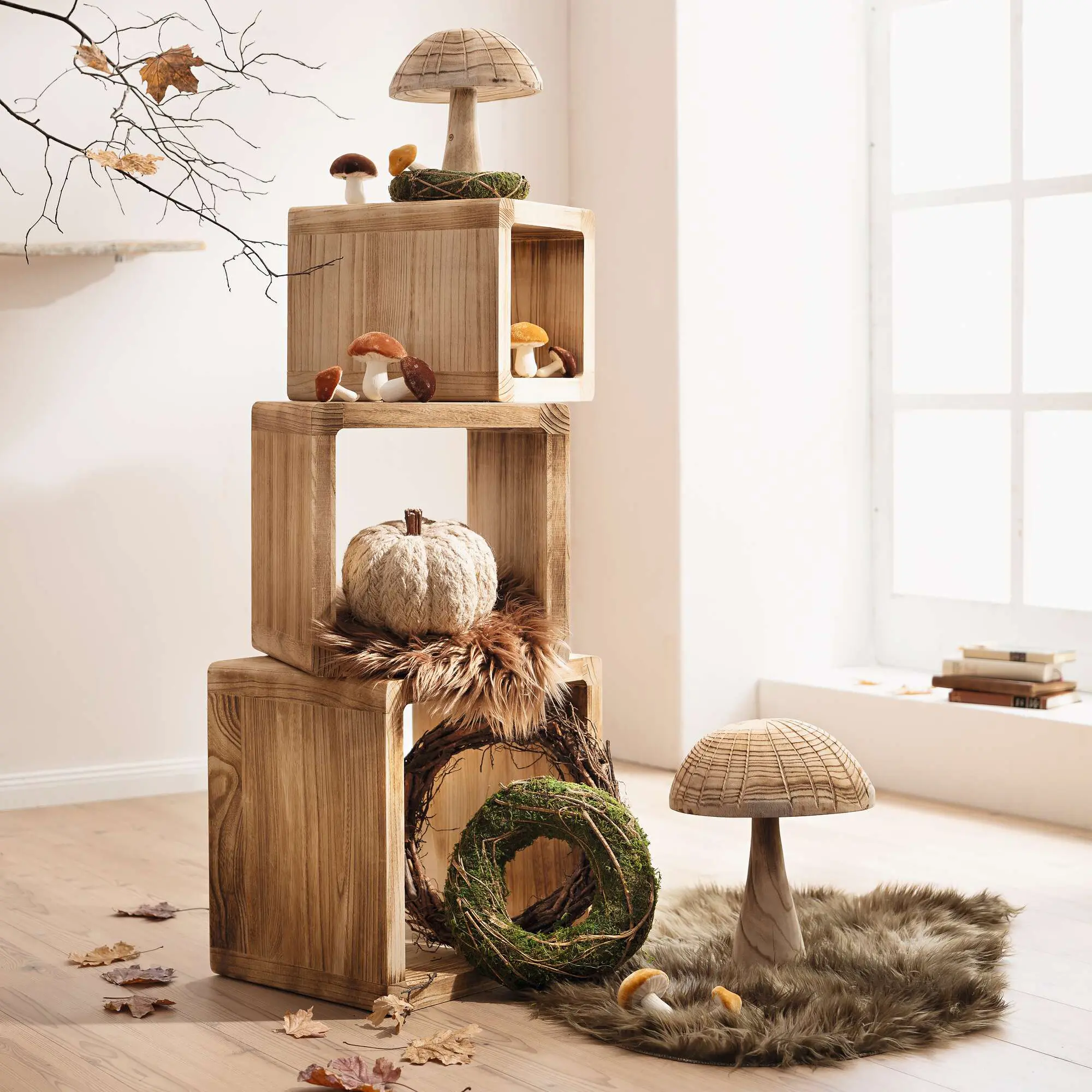 Acheter Décoration en bois "Mushroom", GM  dans la boutique en ligne de Frank Flechtwaren pour Figurines décoratives