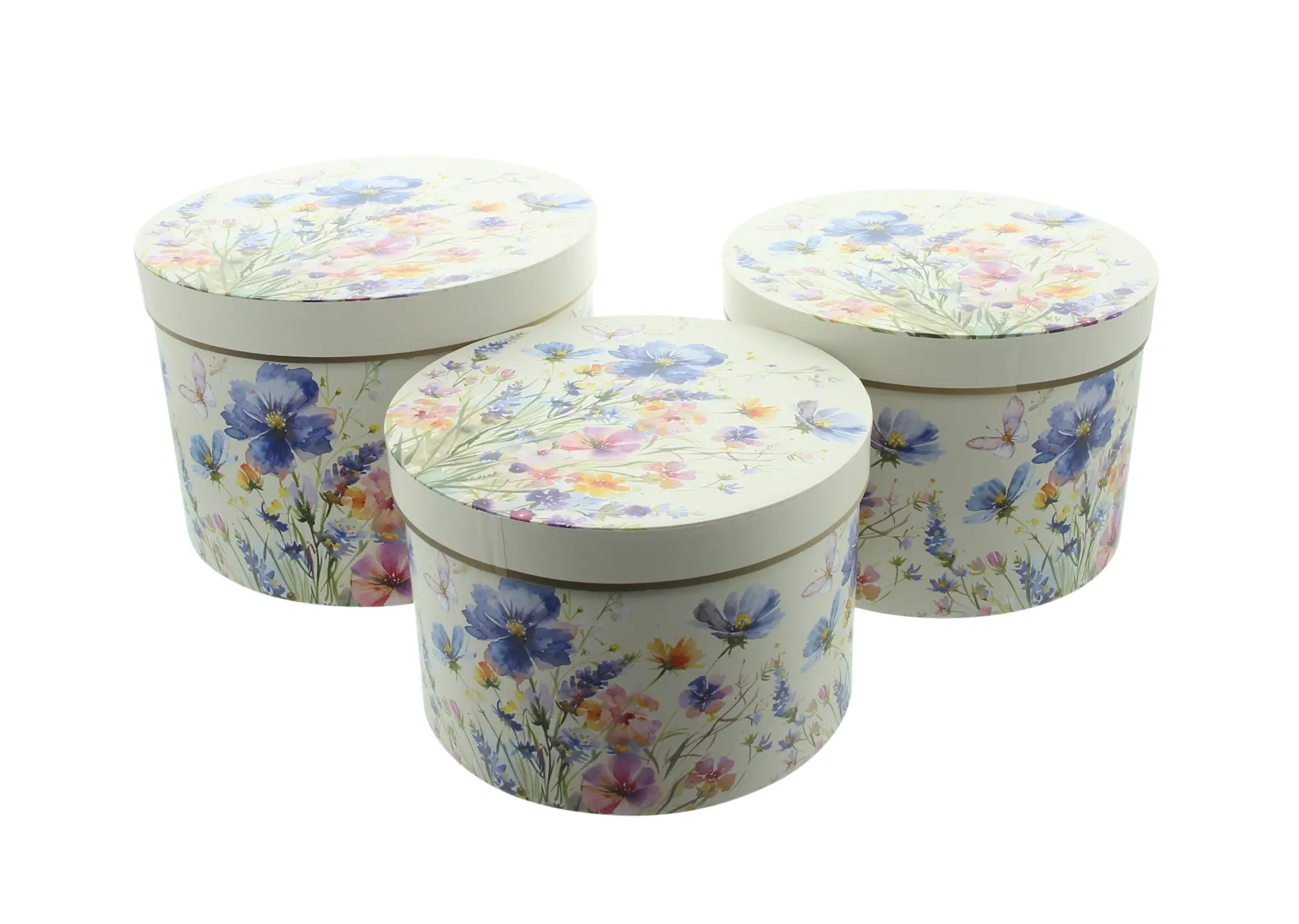 Acheter Lot de 4 boîtes à cadeaux "pairie fleurie"  dans la boutique en ligne de Frank Flechtwaren pour Coffrets cadeaux