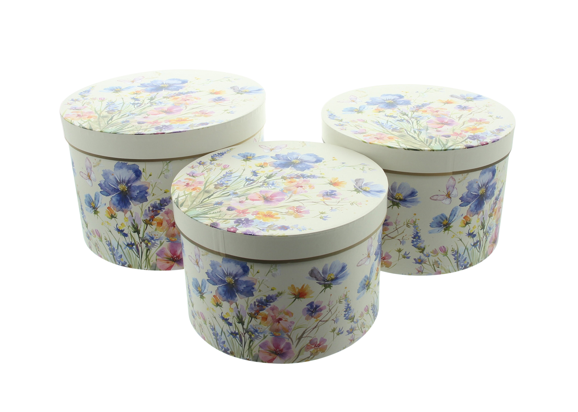 Acheter Lot de 4 boîtes à cadeaux "pairie fleurie"  dans la boutique en ligne de Frank Flechtwaren pour Nouvel arrivage