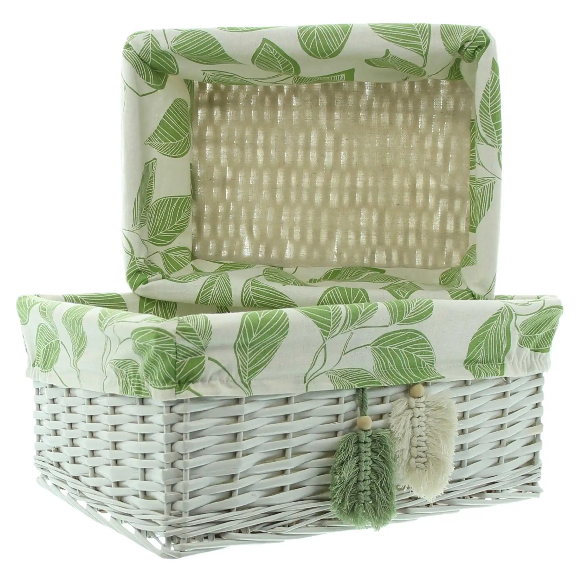 Acheter Lot de 3 paniers "feuilles"  dans la boutique en ligne de Frank Flechtwaren pour Paniers de remplissage &amp; universels
